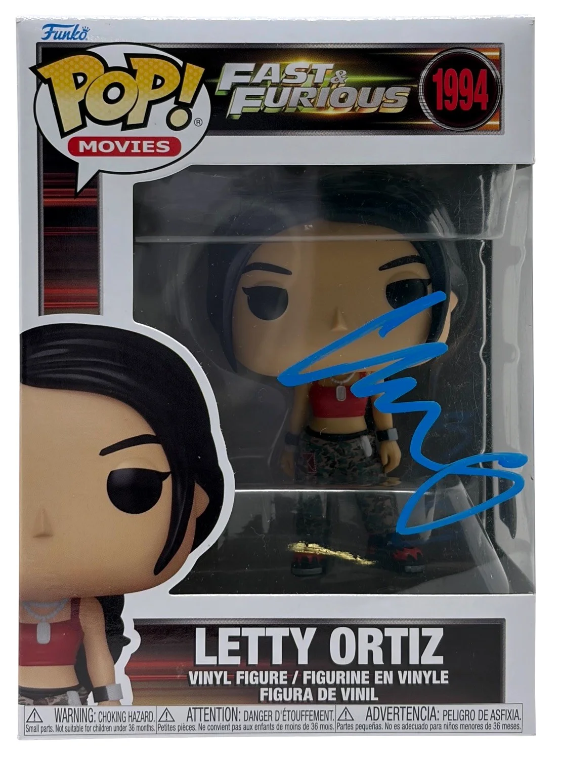 Michelle Rodriguez — Michelle Rodriguez Signed Fast & Furious Letty Ortiz Funko Pop Autograph Beckett
