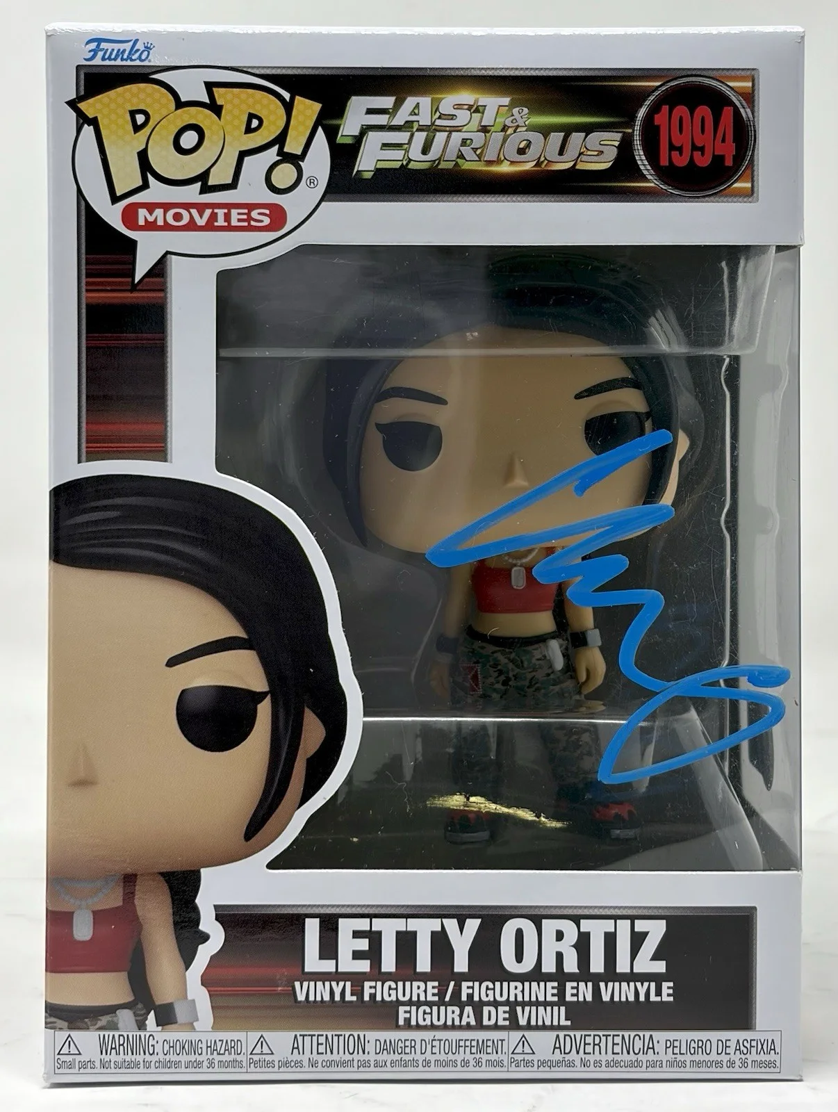 Michelle Rodriguez — Michelle Rodriguez Signed Fast & Furious Letty Ortiz Funko Pop Autograph Beckett, image 2