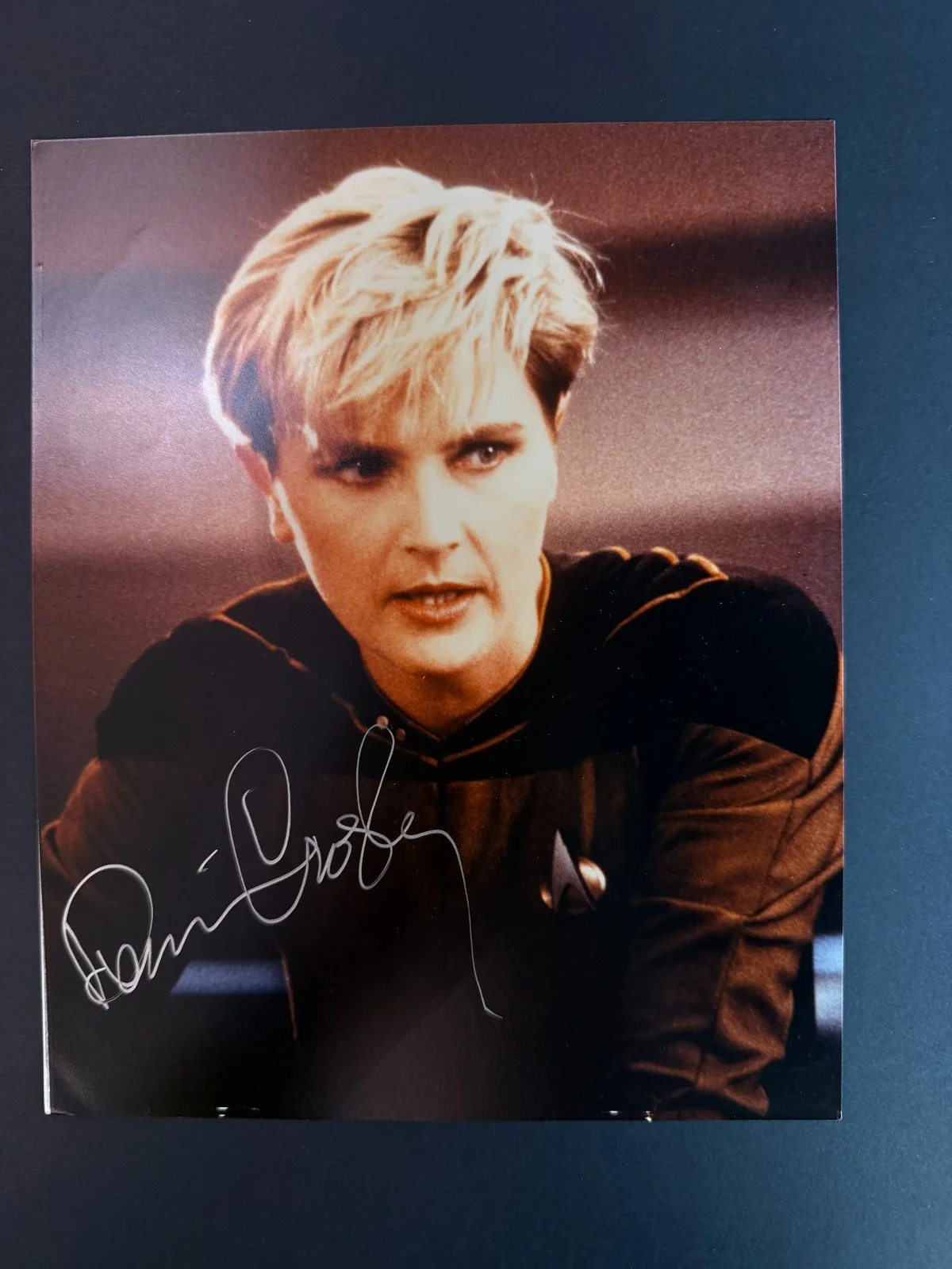 Denise Crosby — Star Trek: Next Generation Denise Crosby (Tasha Yar) Autographed 8 x 10 Photo