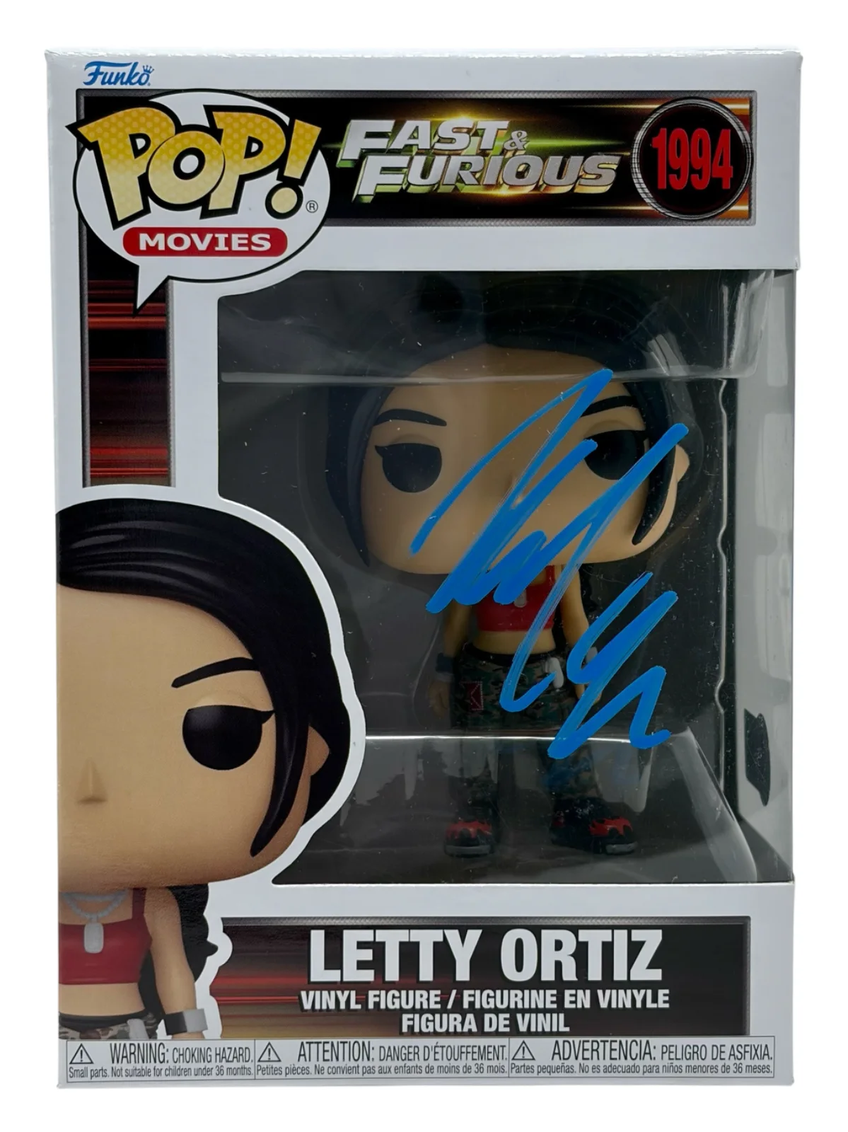 Michelle Rodriguez — Michelle Rodriguez Signed Fast & Furious Letty Ortiz Funko Pop Autograph BAS COA