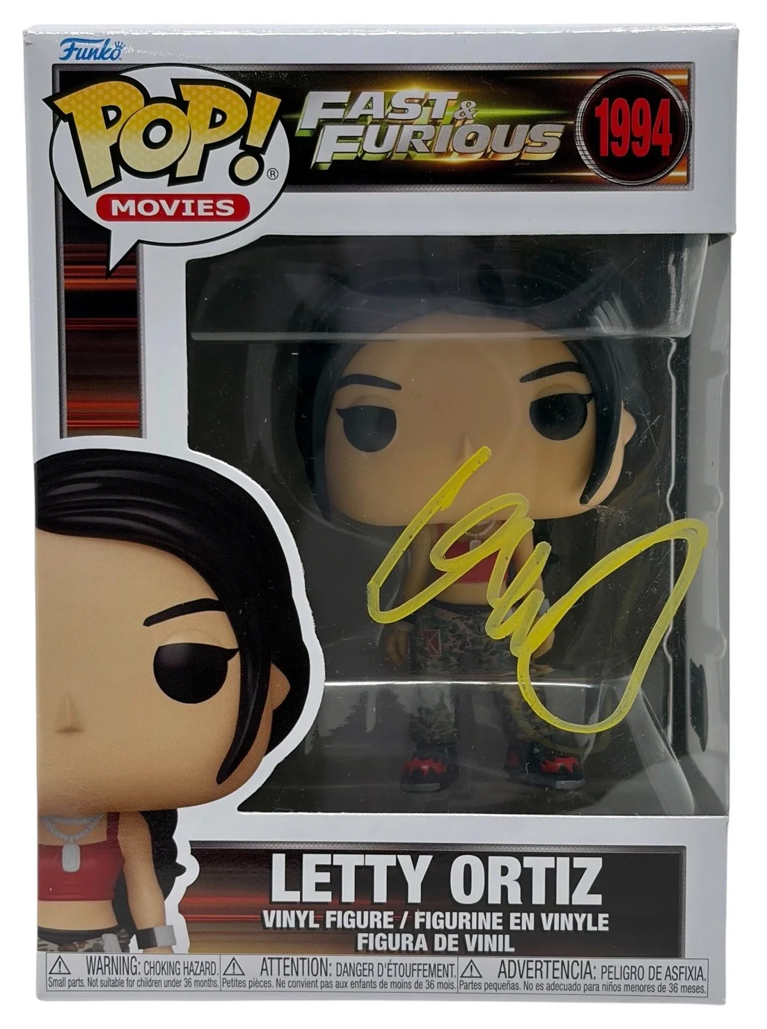 Michelle Rodriguez — Michelle Rodriguez Signed Fast & Furious Letty Ortiz Funko Pop Autograph BAS COA