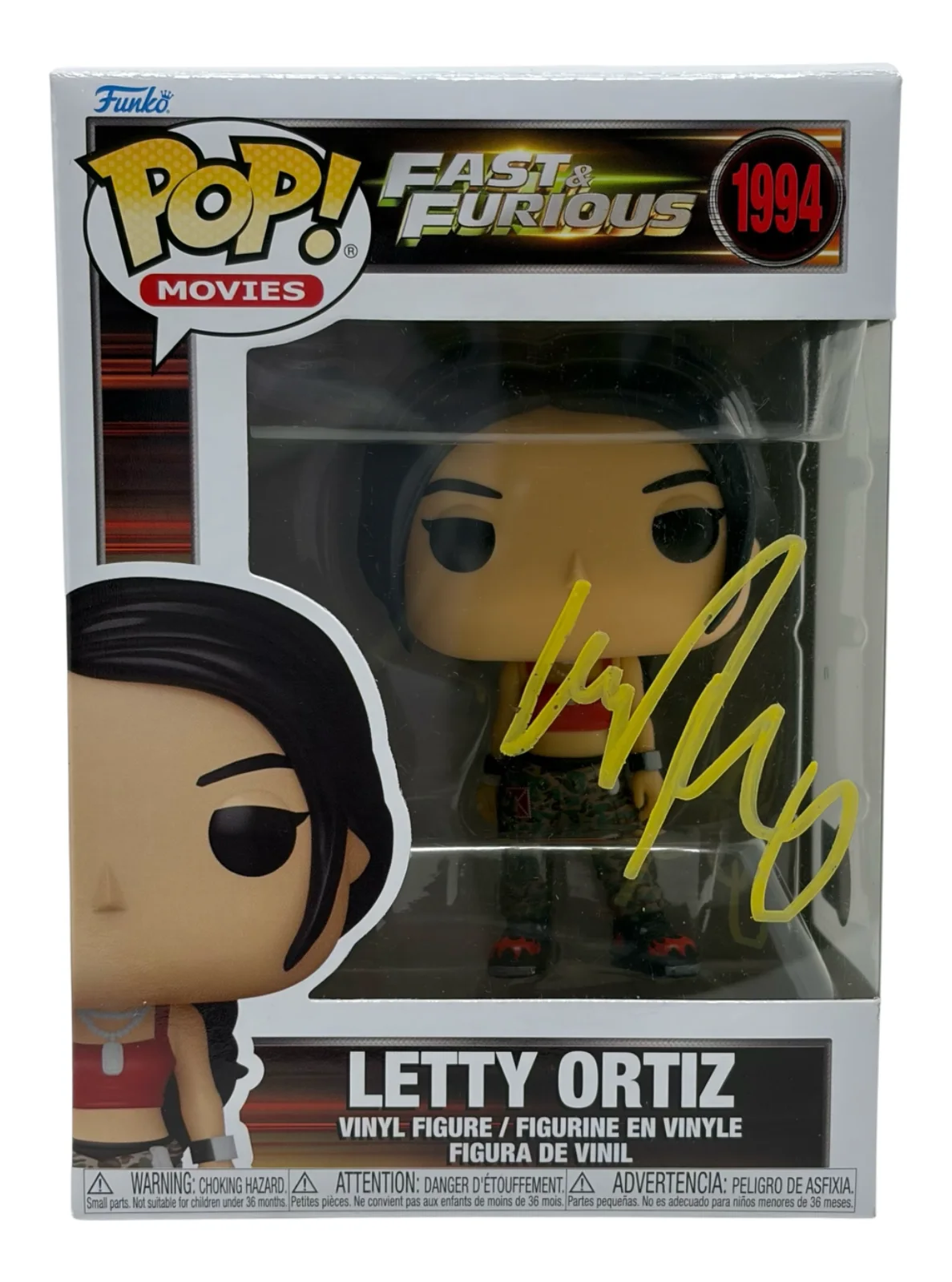 Michelle Rodriguez — Michelle Rodriguez Signed Fast & Furious Letty Ortiz Funko Pop Autograph BAS COA