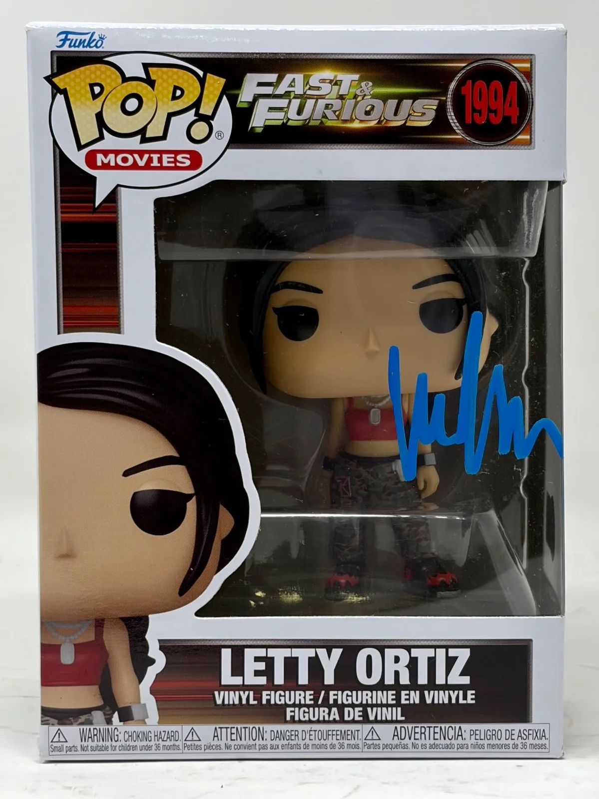 Michelle Rodriguez — Michelle Rodriguez Signed Fast & Furious Letty Ortiz Funko Pop Autograph Beckett, image 2