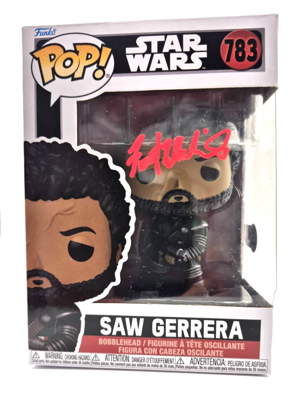 FOREST WHITAKER — FOREST WHITAKER SIGNED AUTOGRAPHED STAR WARS SAW GERRERA FUNKO POP RARE BAS COA, image 2