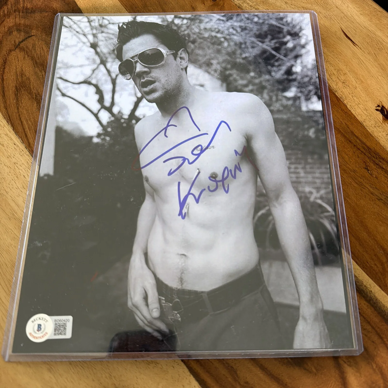 Johnny Knoxville — Johnny Knoxville signed photo Jackass 8x10 BAS autograph CKY Big Brother Skate