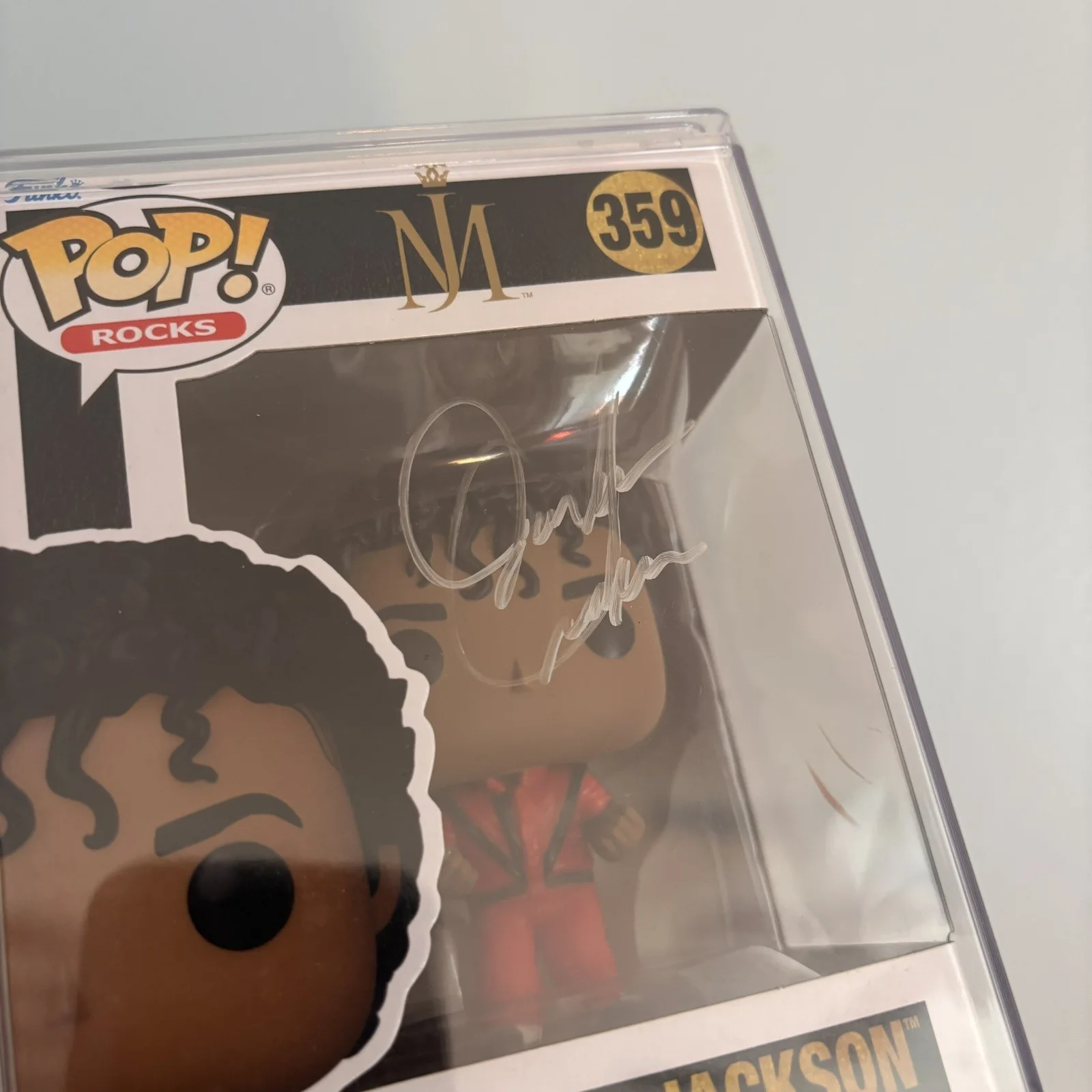Jaafar Jackson — Jaafar Jackson Signed Michael Jackson Funko FULL SIGNATURE, image 2