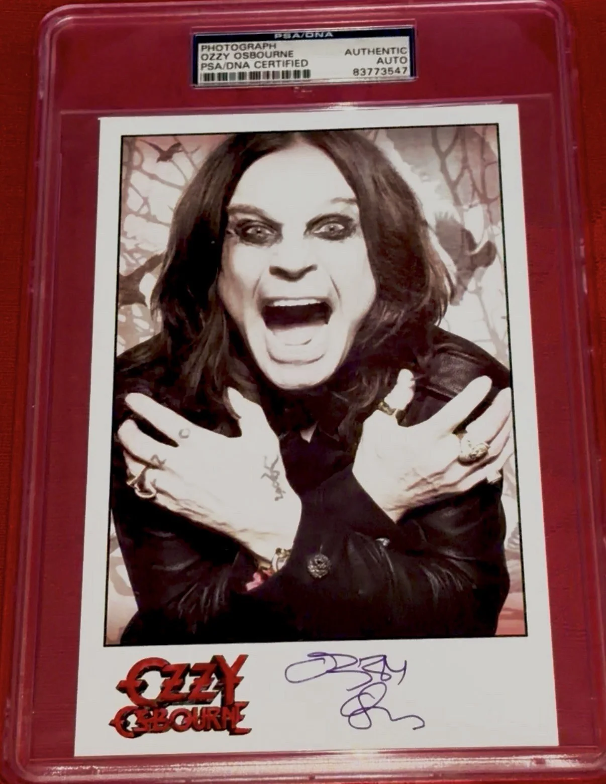 Ozzy Osbourne Black Sabbath SIGNED Photo AUTO Authentic Autograph PSA/DNA PSA 🦇, image 5