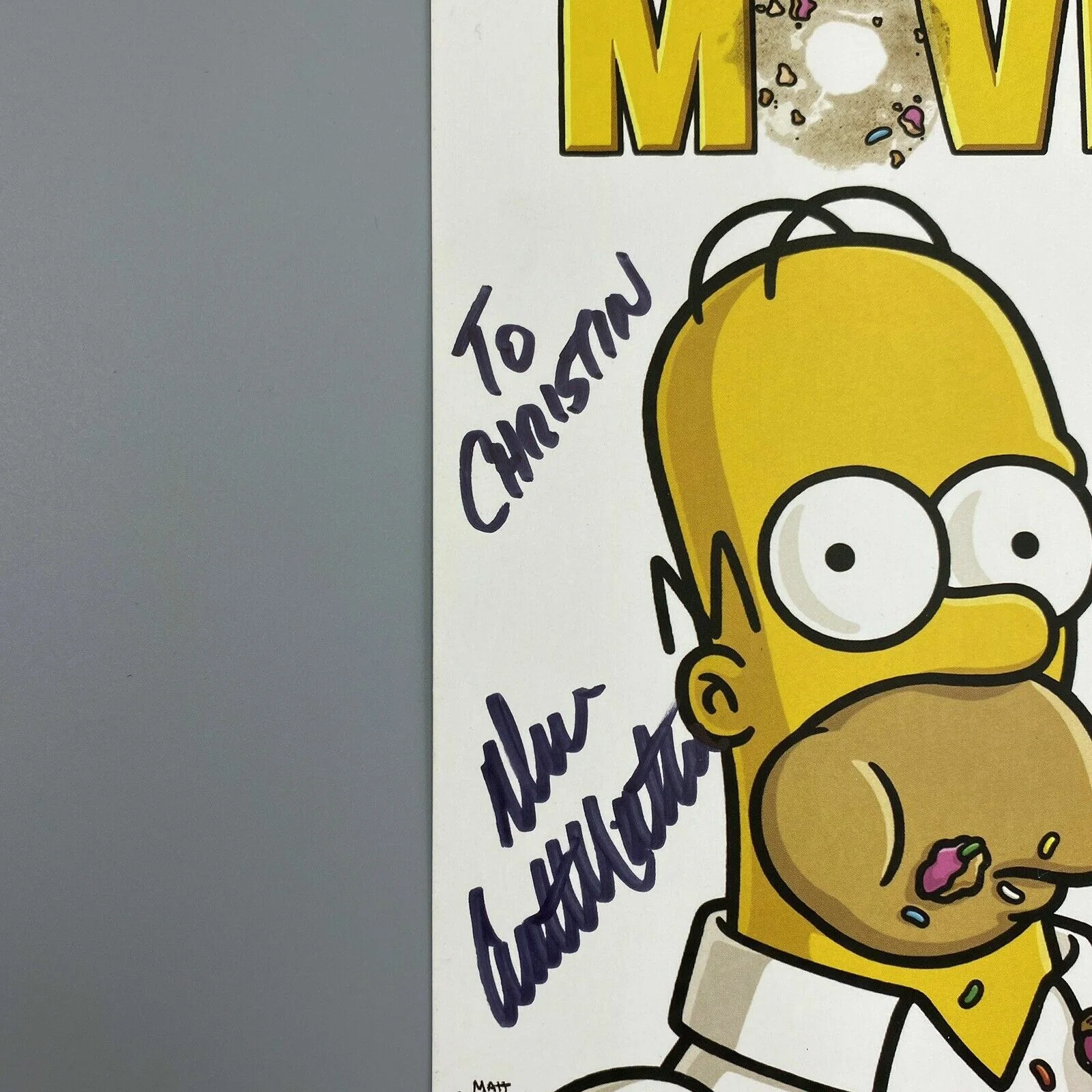 Dan Castellaneta — Dan Castellaneta Homer Simpson SIGNED DVD Cover The Simpsons Movie GX19001 COA, изображение 2