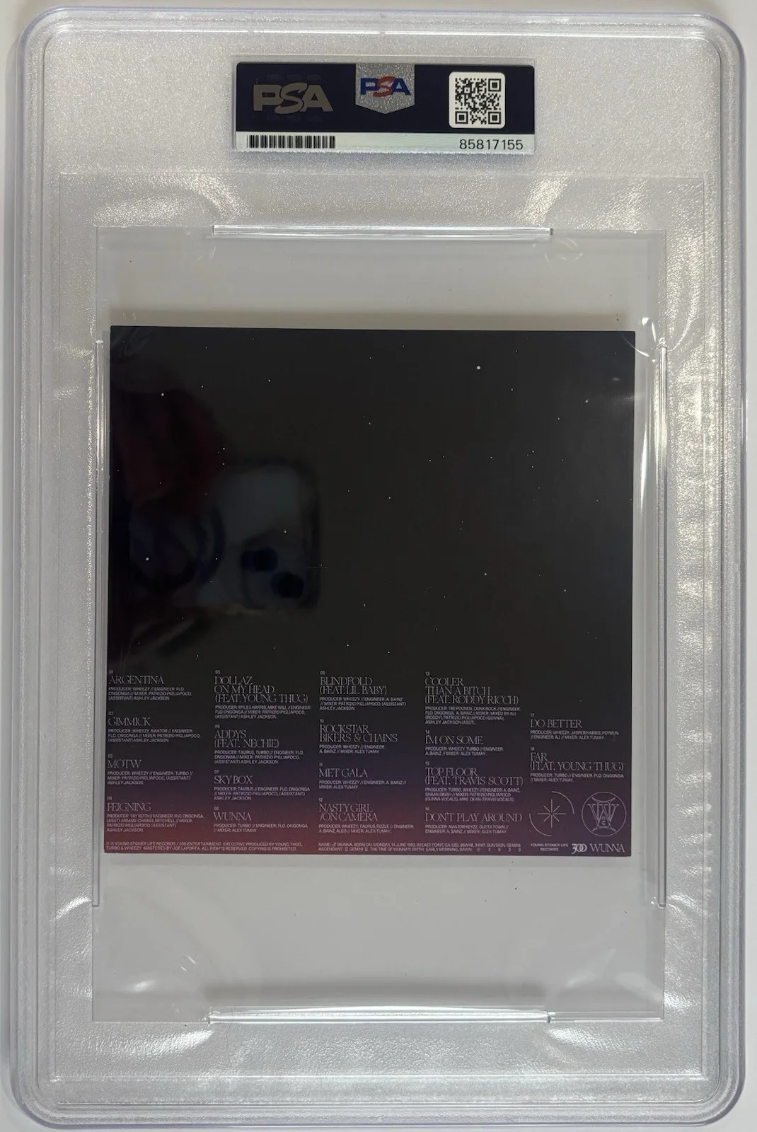 Gunna Autographed/Signed Wunna CD Insert PSA Encapsulated!, image 2