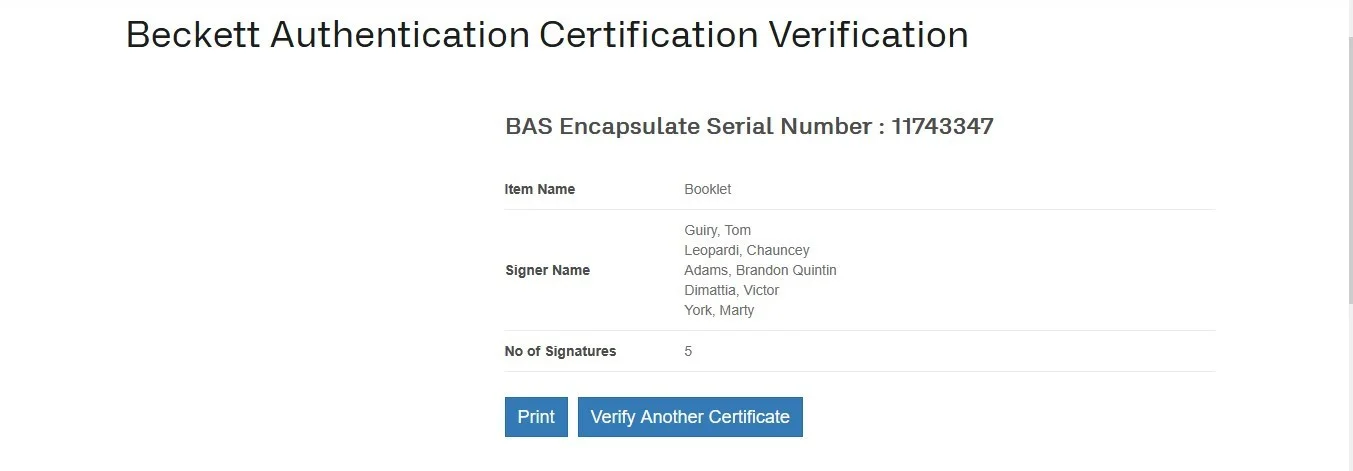 Tom Guiry plus 4 others — The Sandlot Signed 25 Anniversary Booklet By 5 Beckett Authentication, image 4