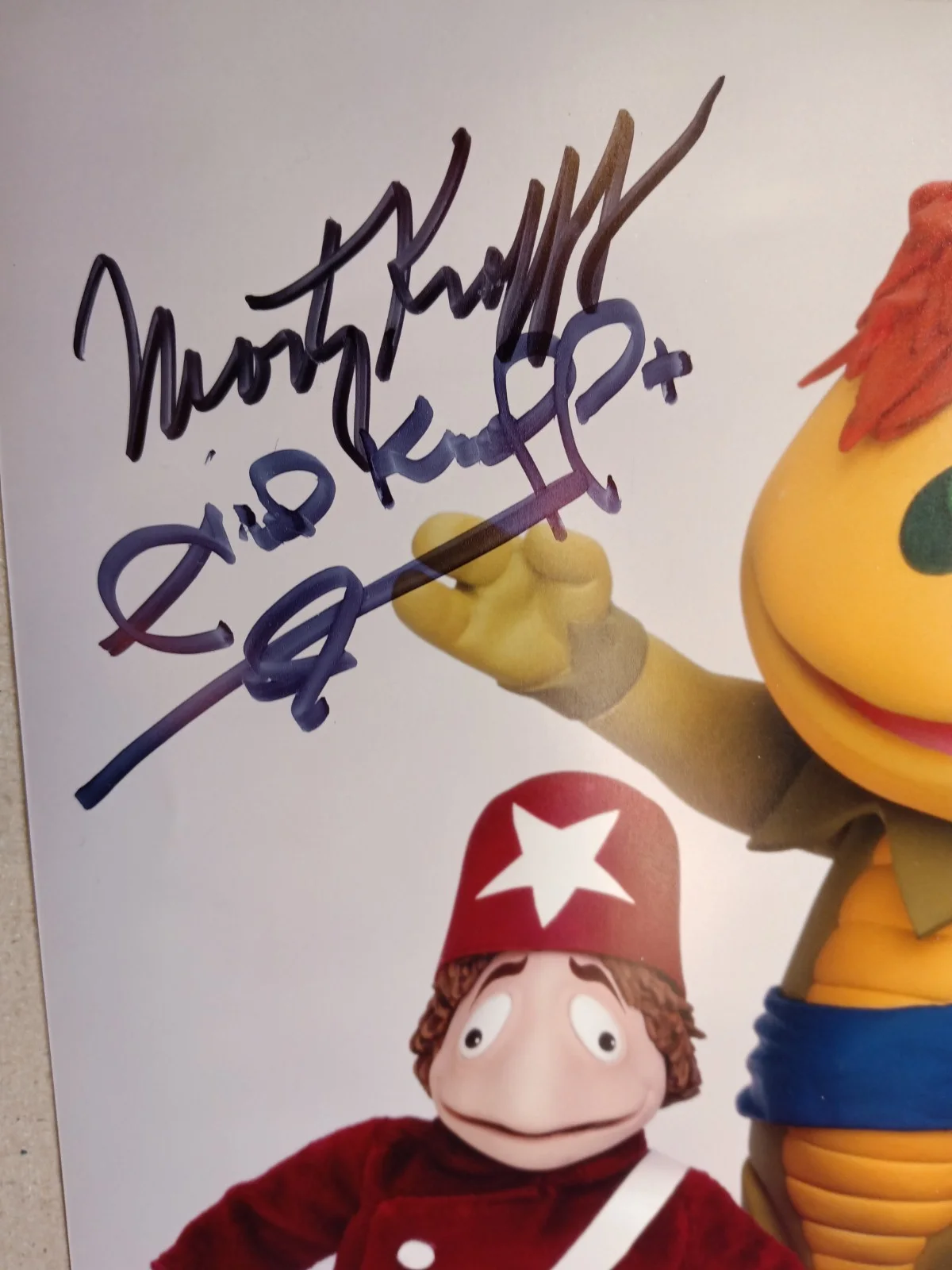 Signed Sid & Marty Krofft Pufnstuf Photo Autographed Sid Krofft Living Island, image 2