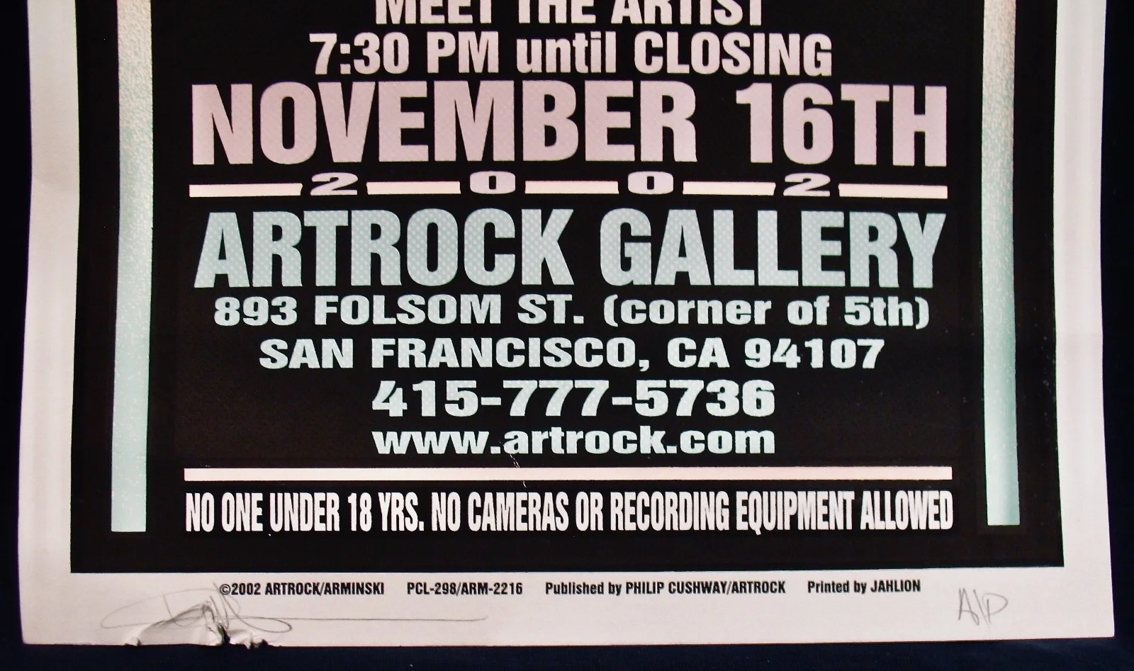 THE PLASTER CASTERS~MARK ARMINSKI Signed Silkscreen Lithograph~Cynthia P Caster, image 2