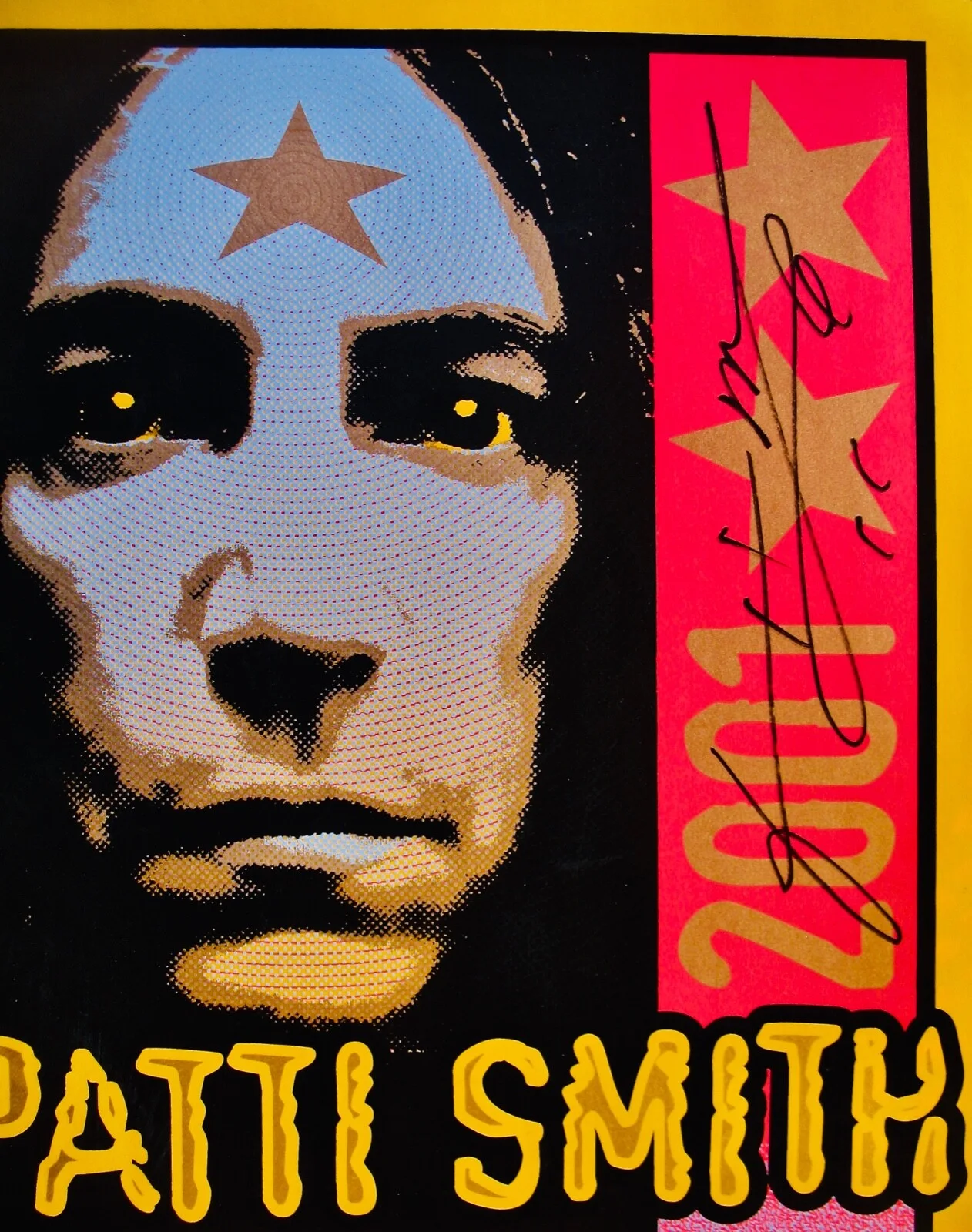 PATTI SMITH Signed 2001 Mark Arminski Poster/Lithograph~Punk Rock Priestess, image 2