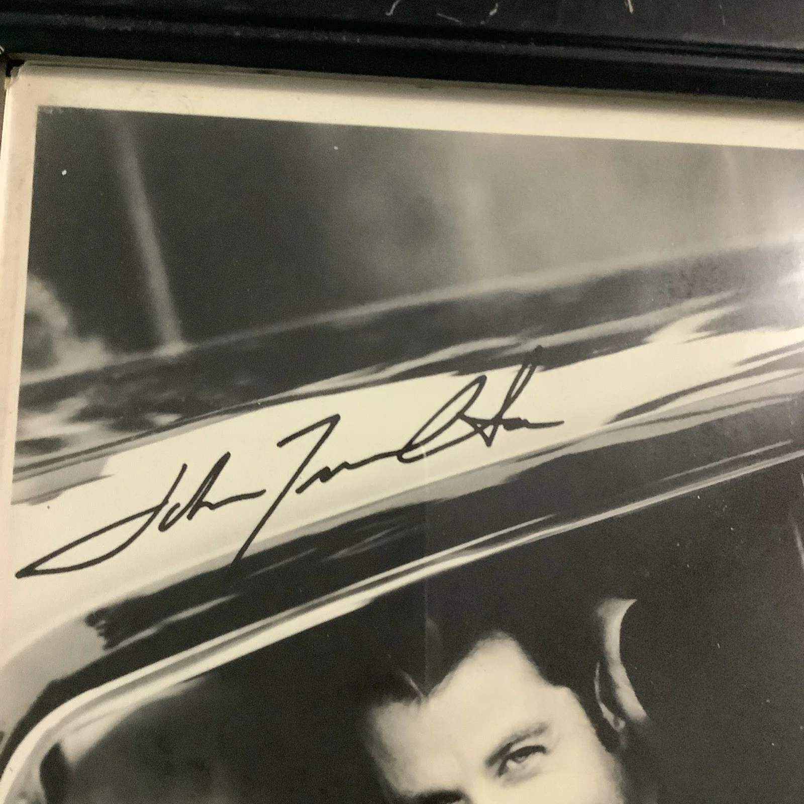 John Travolta — John Travolta Signed Autographed 8x10 Black White Photo Genuine Grease Pulp Feve, image 2