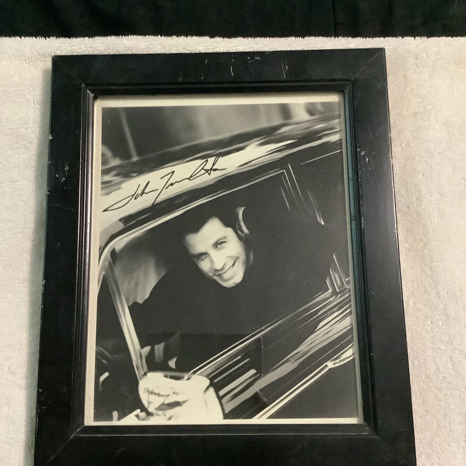 John Travolta — John Travolta Signed Autographed 8x10 Black White Photo Genuine Grease Pulp Feve, image 3