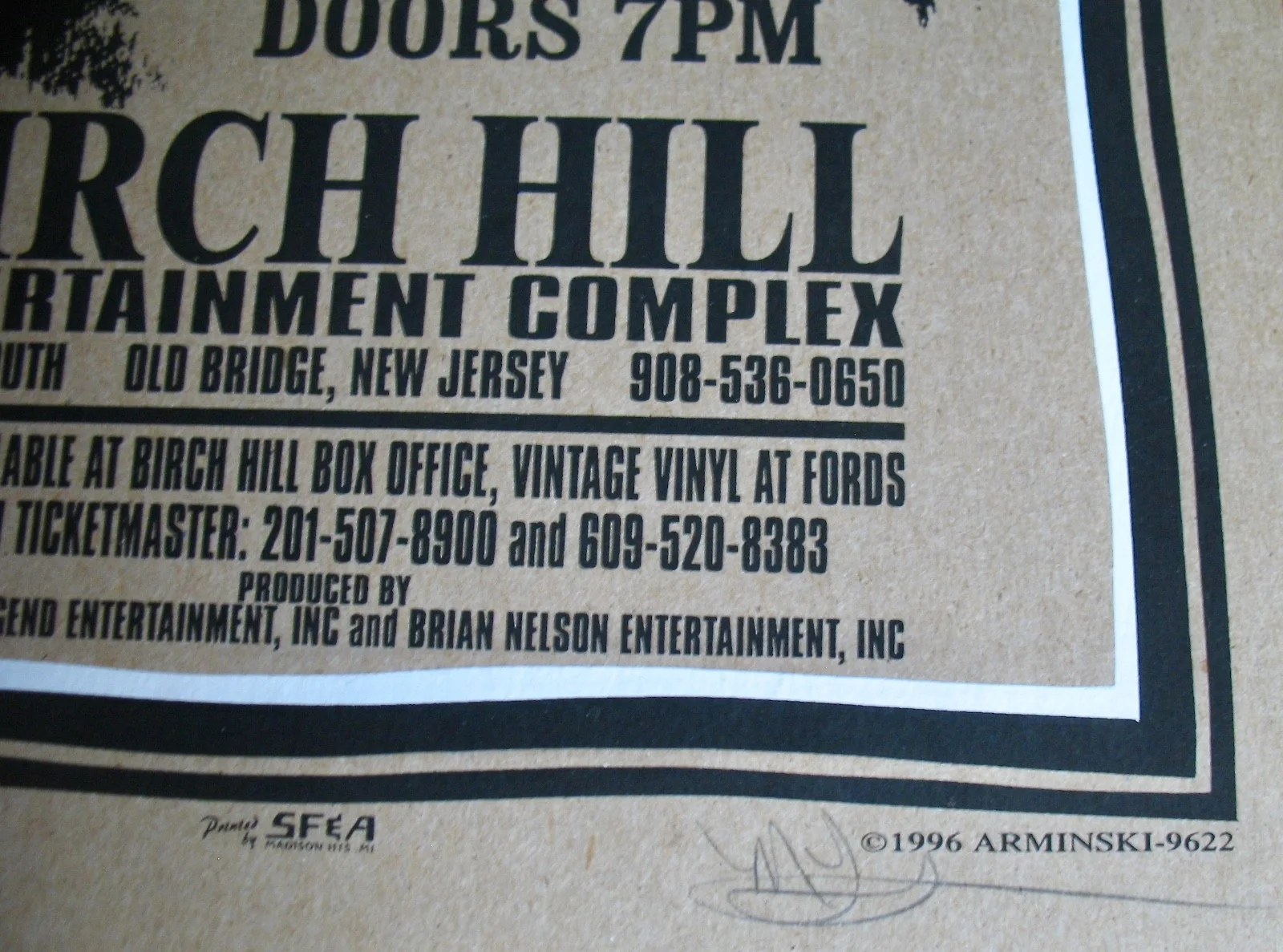 CANDLEBOX~MARK ARMINSKI Signed Silkscreen Poster~1996 BIRCH HILL New Jersey, image 2