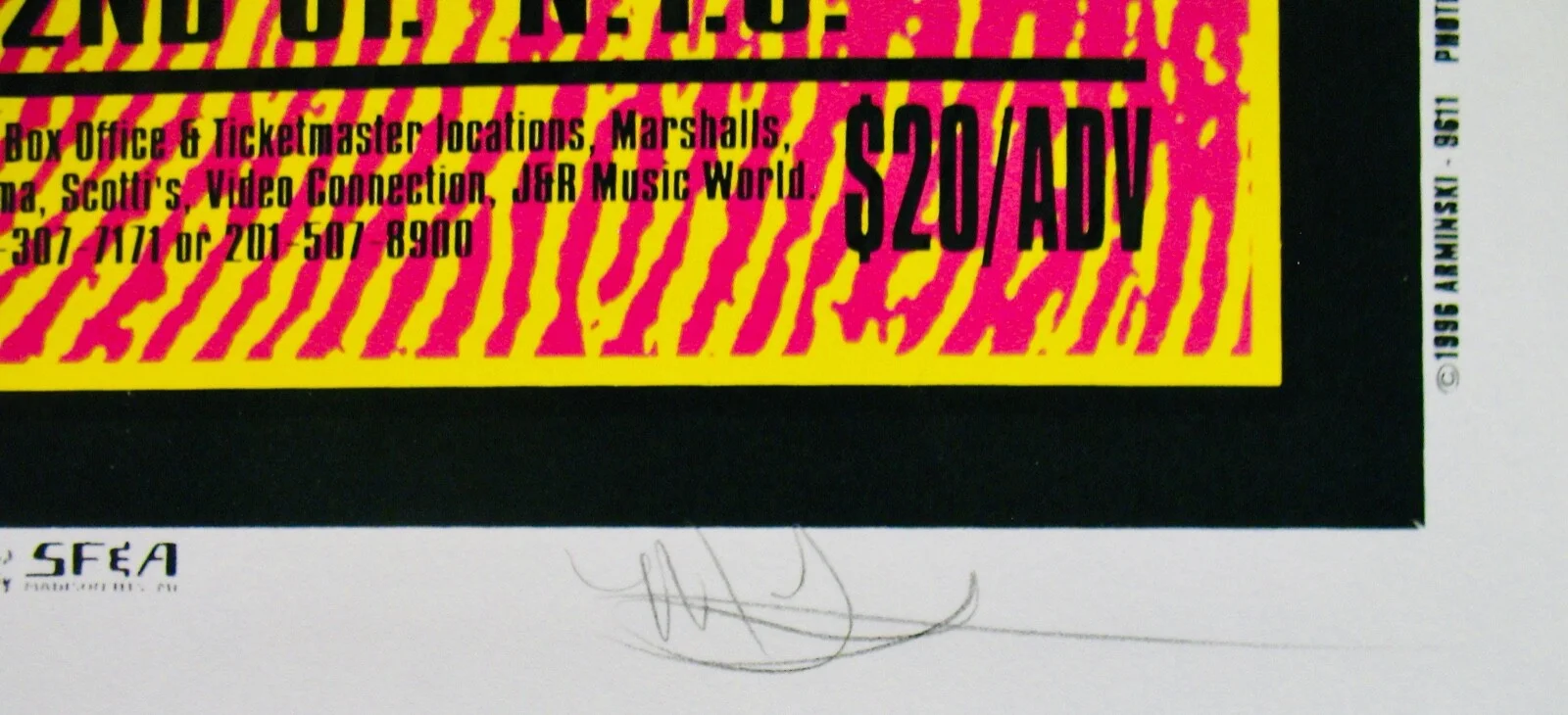 JOAN OSBORNE • Autographed Mark Arminski Silk Screen Concert Poster~Near Mint, image 2