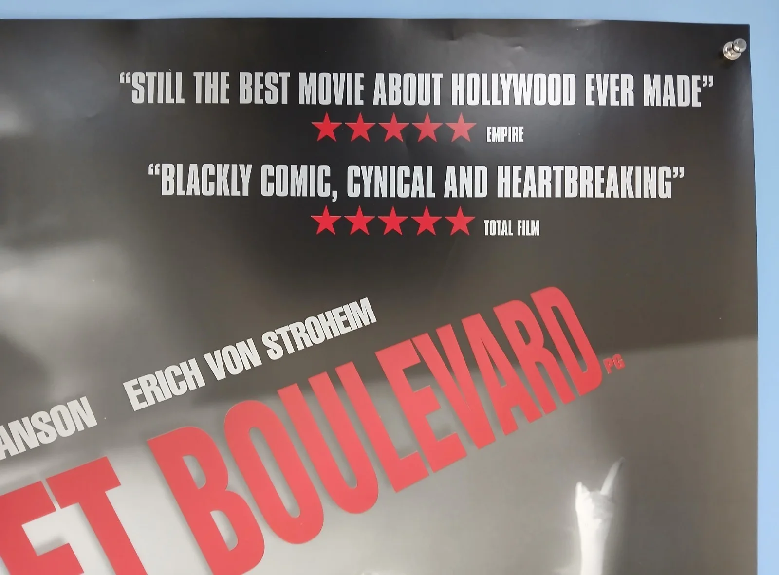 SUNSET BOULEVARD (1950, BFI RR2003) original UK quad poster, image 3