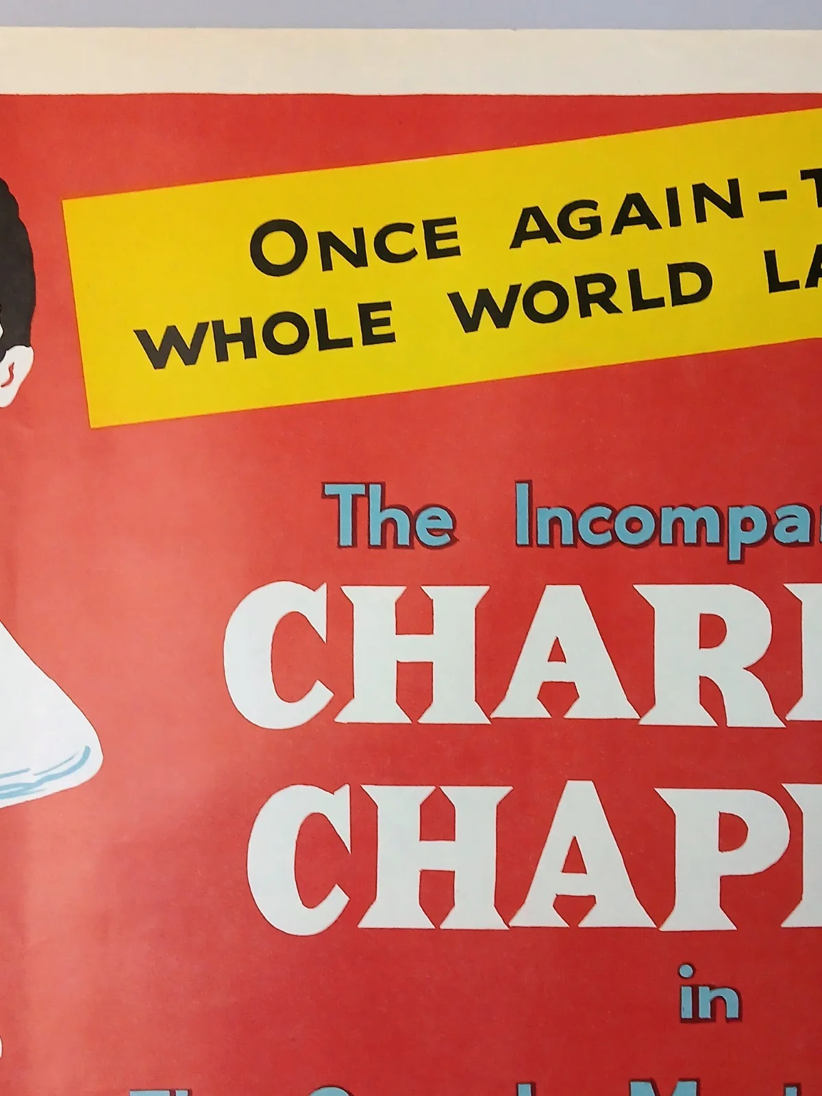 THE GREAT DICTATOR (1940,RR1950s) rolled original quad poster - Charlie Chaplin, image 5