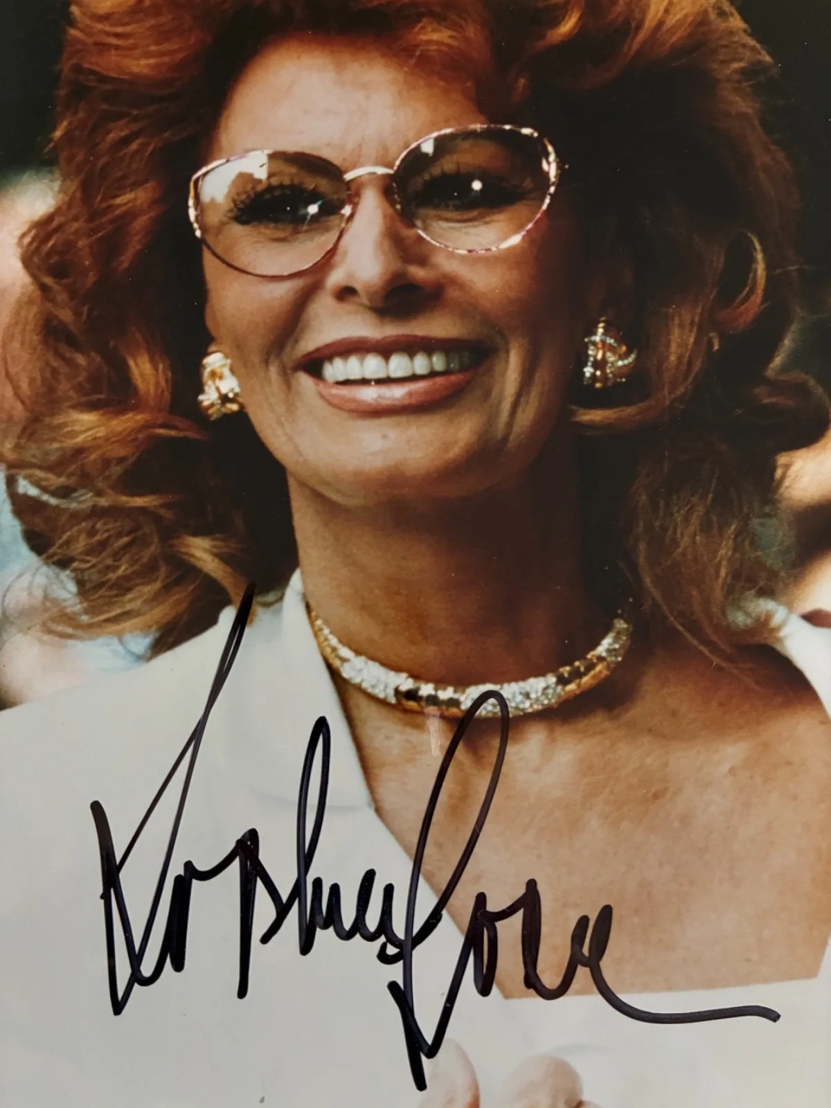 Sophia Loren — SOPHIA LOREN Signed 8x10 Color Photo - Authentic Autograph - Italian Film Icon, изображение 2