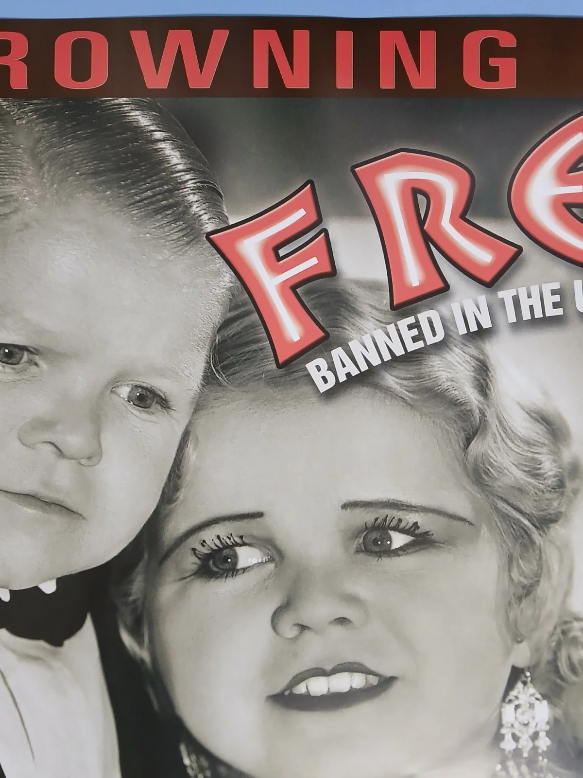 FREAKS / DEVIL DOLL (1932,36 -BFI RR 2002) original UK quad poster -Tod Browning, изображение 3