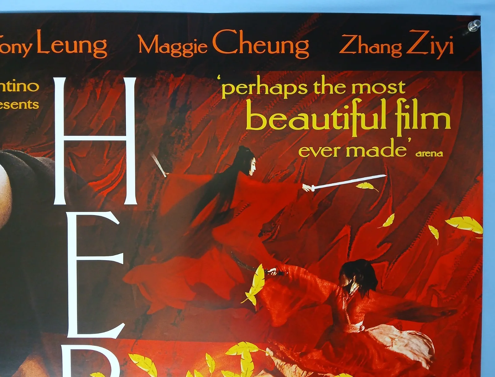 HERO (2002) original d/s quad poster - Jet Li, Tony Leung, Donnie Yen, image 3