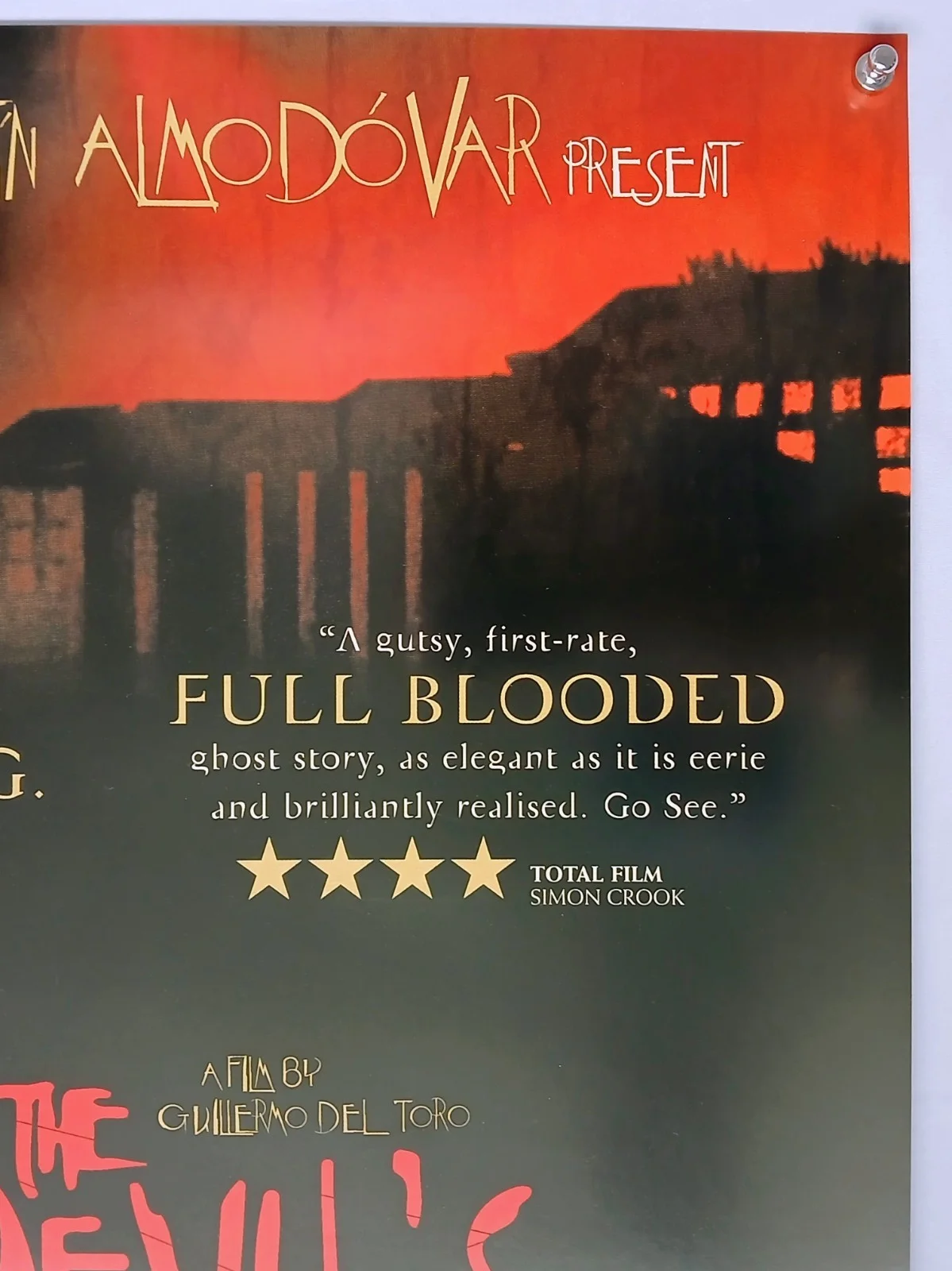 DEVIL'S BACKBONE (2001) original UK quad poster - Almodovar, Guillermo Del Toro, image 5