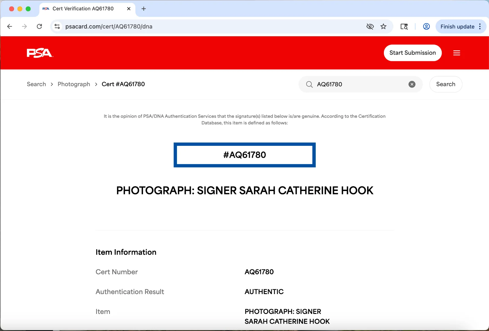Sarah Catherine Hook — Sarah Catherine Hook signed 8x10 photo PSA DNA autograph photoshoot overalls, изображение 3