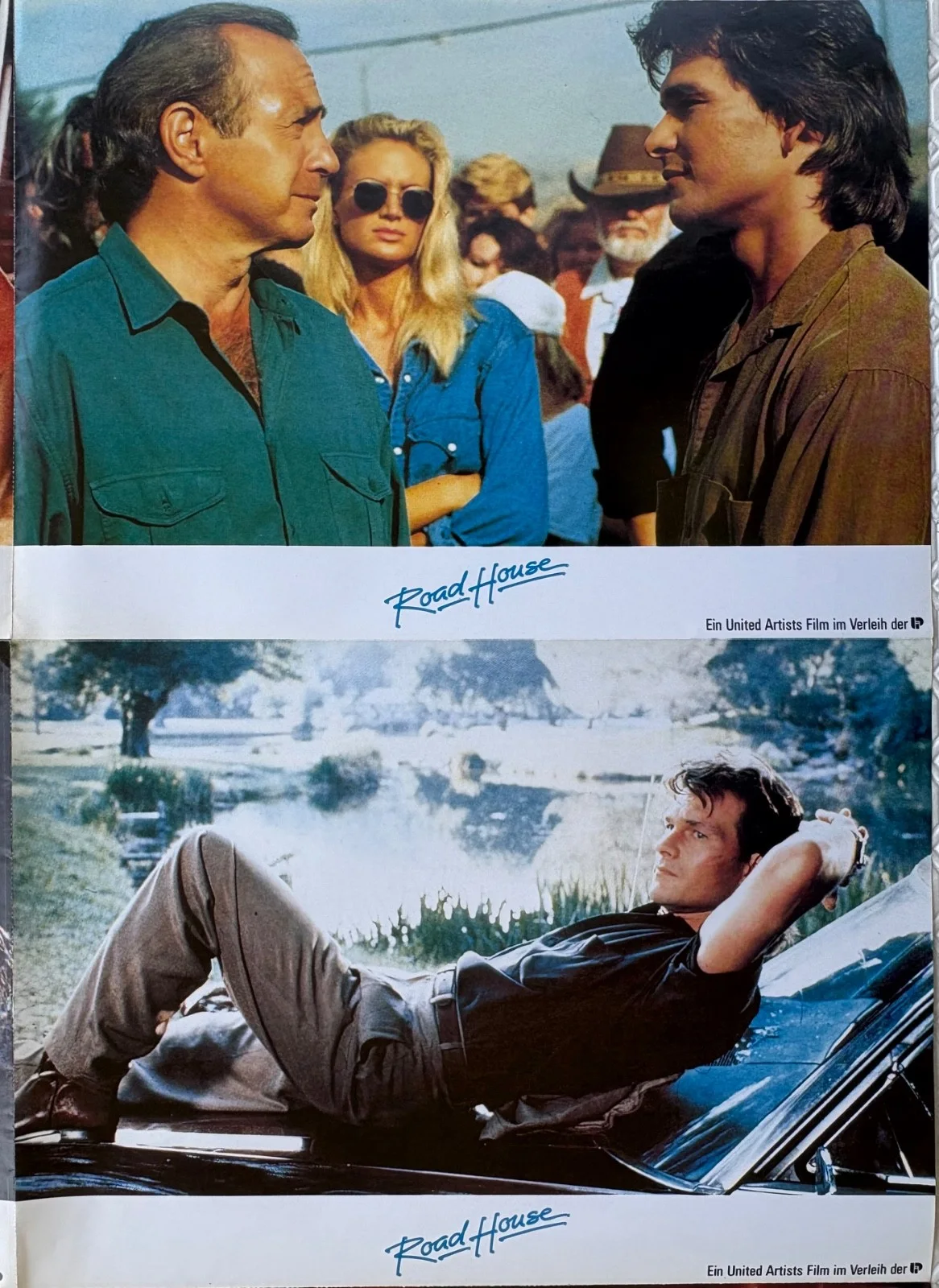 Road House (1989) set of 16 uncut German Lobby Cards Patrick Swayze Kelly Lynch, изображение 3