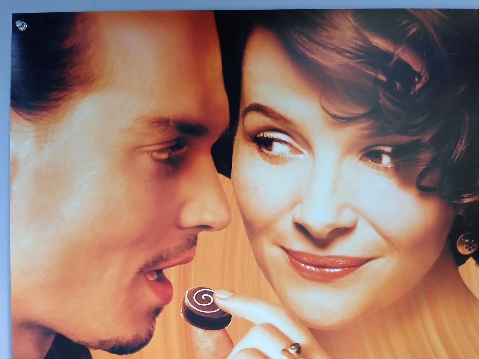 CHOCOLAT (2000) original d/s UK quad poster - Johnny Depp, Juliet Binoche, image 2