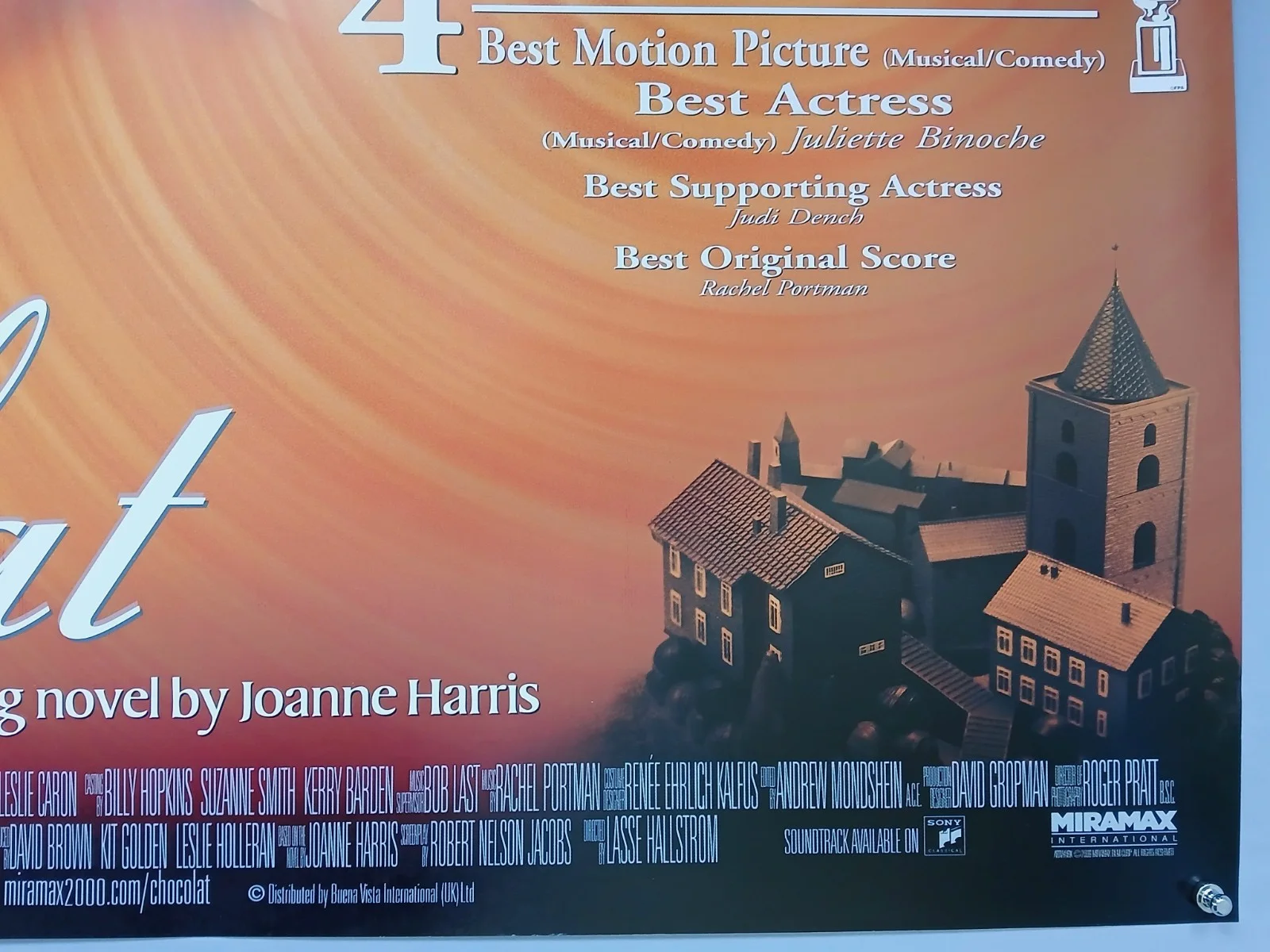 CHOCOLAT (2000) original d/s UK quad poster - Johnny Depp, Juliet Binoche, image 5