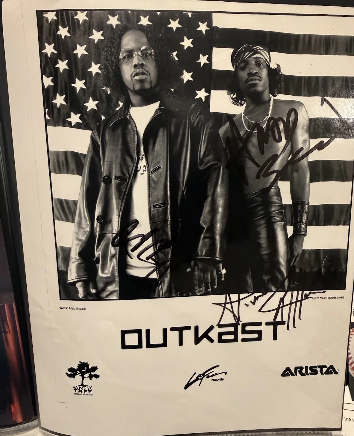 OUTKAST DUO GROUP AUTOGRAPHED STANKONIA PHOTO. ANDRE 3000 AND BIG BOI (JSA), image 5