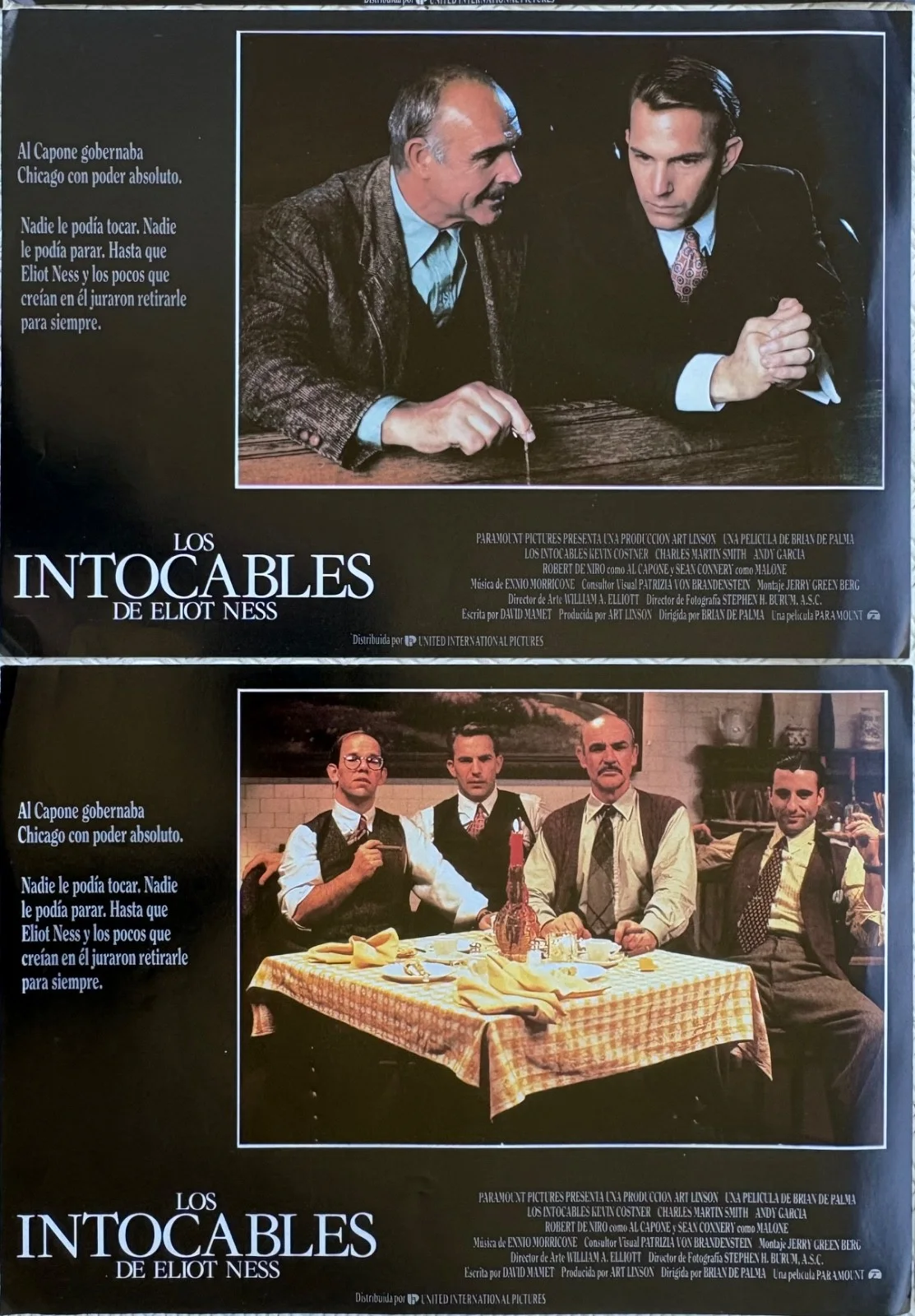 The Untouchables (1987) set of 12 Spanish Lobby Cards Kevin Costner Sean Connery, изображение 4