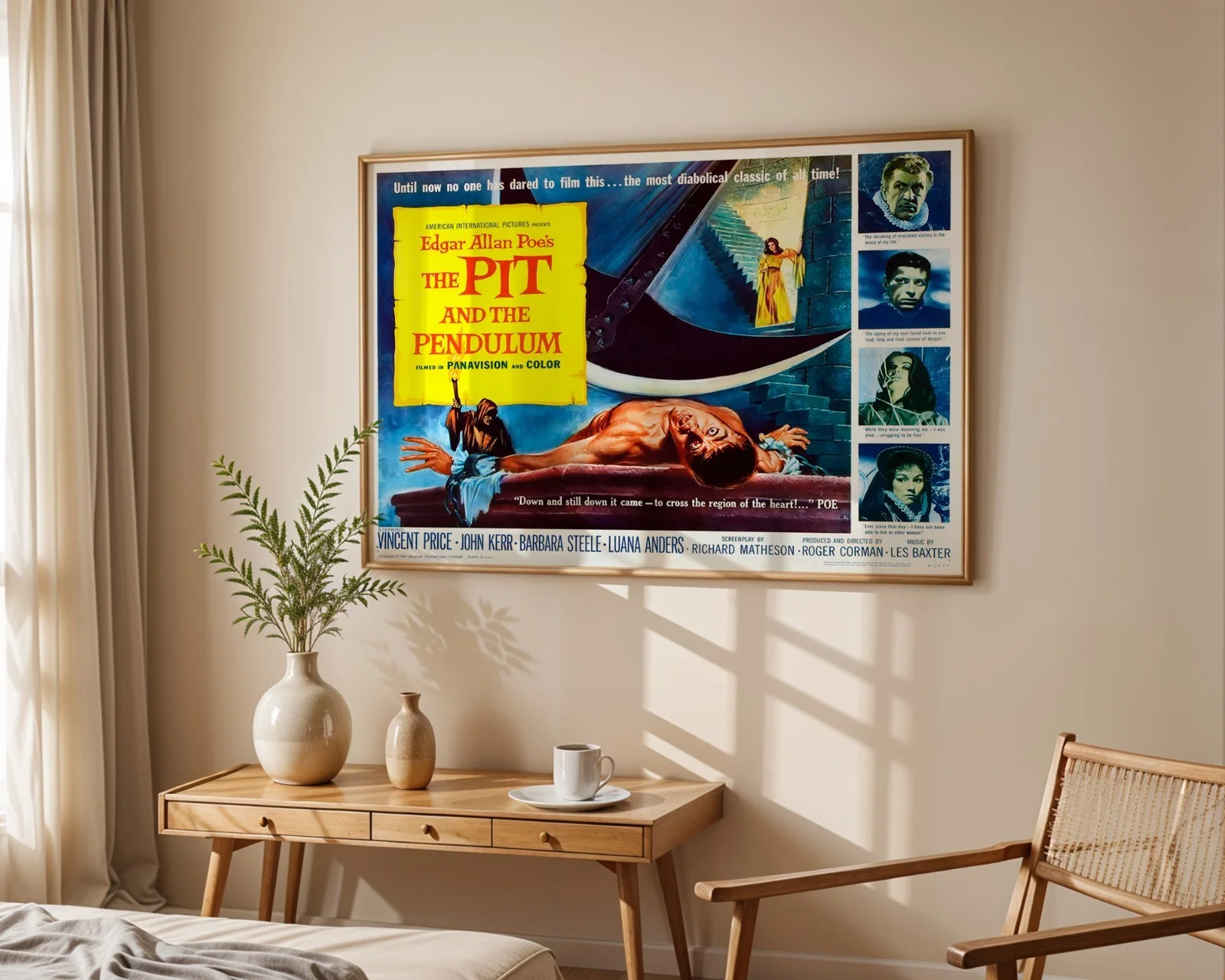 The Pit and the Pendulum - 1961 Horror Restored 22" x 28" US Half Sheet Poster, изображение 4