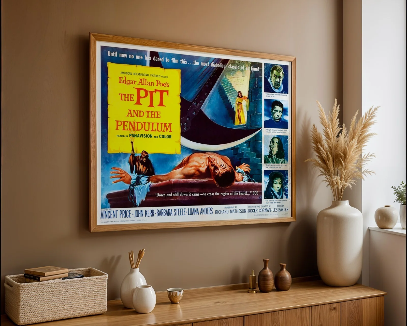 The Pit and the Pendulum - 1961 Horror Restored 22" x 28" US Half Sheet Poster, изображение 5
