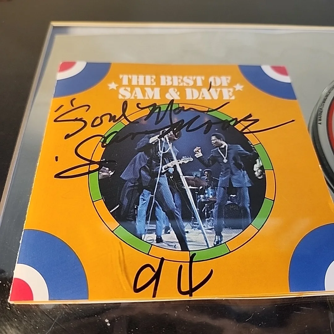 Sam Moore Signed And Framed The Best Of Sam And Dave CD RARE! Would Man, image 4