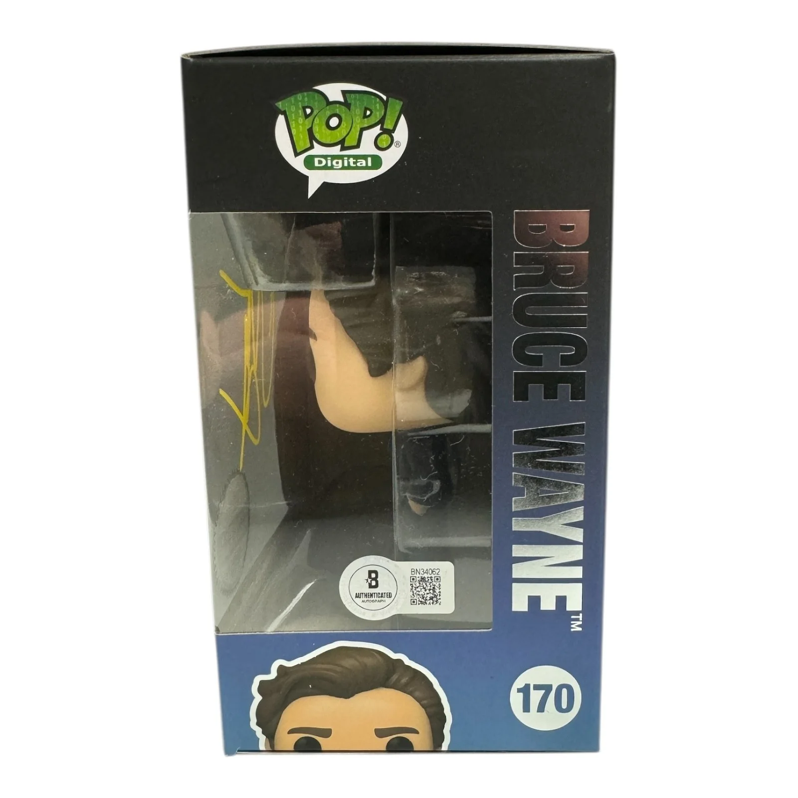 CHRISTIAN BALE — Christian Bale Signed Autograph Bruce Wayne Funko Pop 170 BAS Batman LE 1900, изображение 2