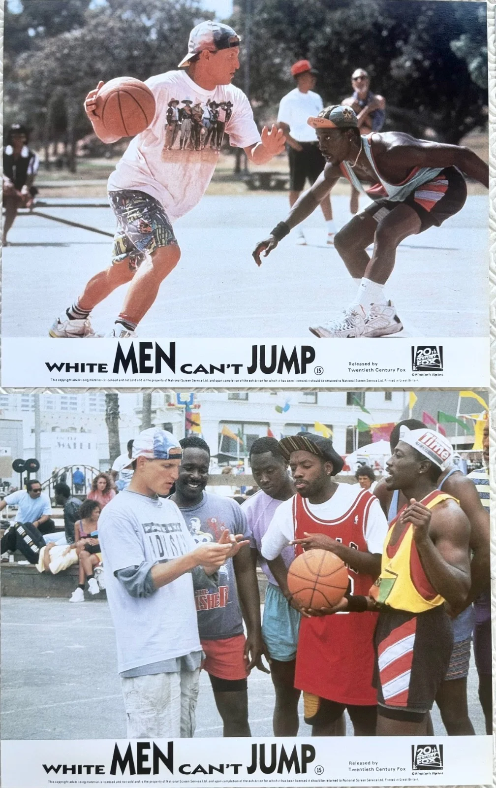 White Men Can't Jump (1992) set of 8 FOH Lobby Cards Wesley Snipes, изображение 4
