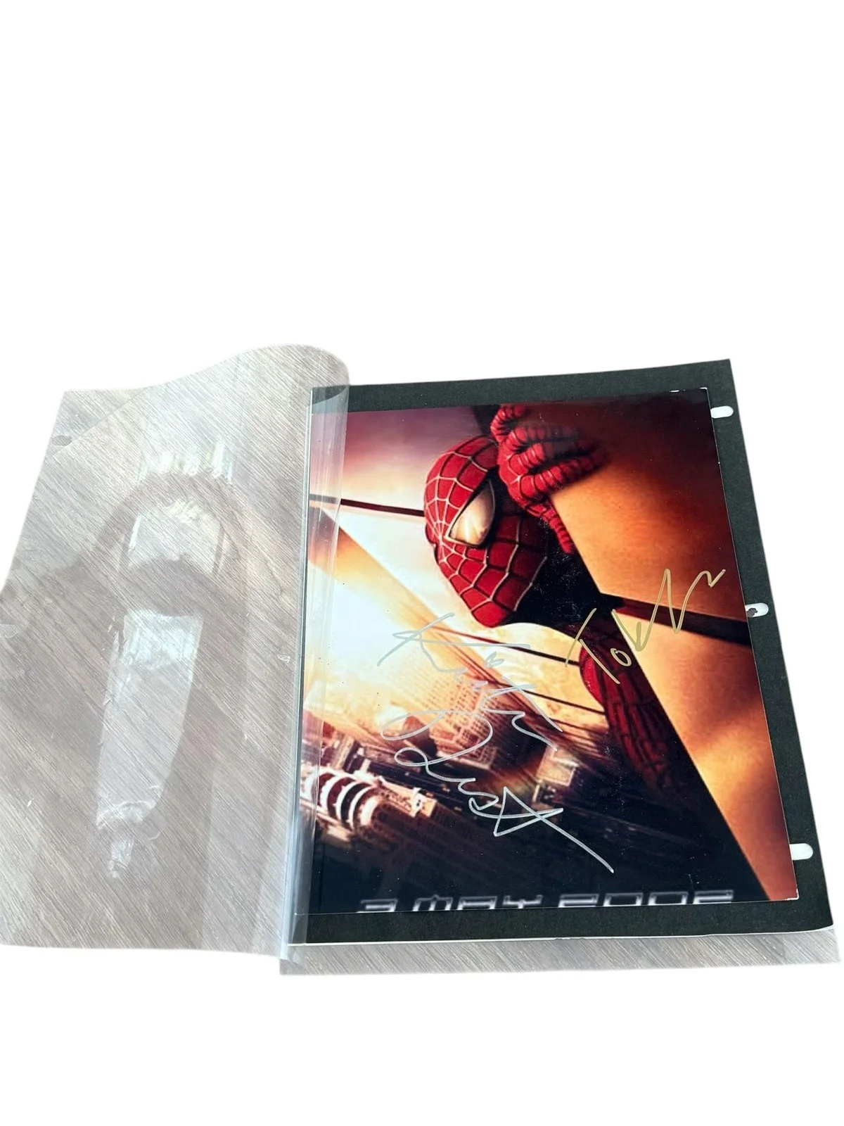Tobey Maguire x Kirsten Dunst — TOBEY MAGUIRE & KIRSTEN DUNST SIGNED 8x10 SPIDERMAN PHOTO WITH CERTIFICATE