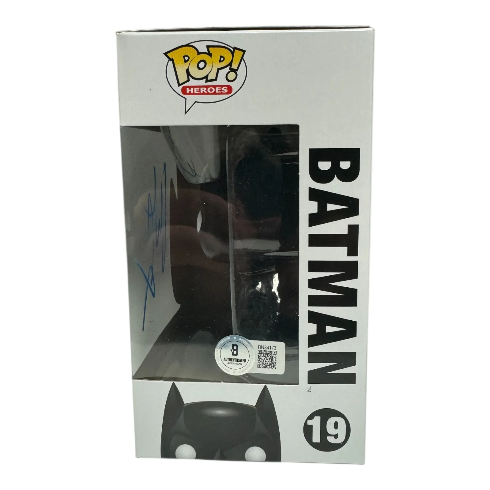 CHRISTIAN BALE — Christian Bale Signed Autograph Rare Batman Funko Pop 19 Beckett The Dark Knight, изображение 2
