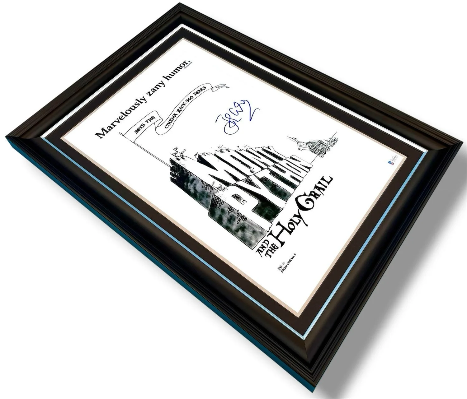 John Cleese Signed Photo Framed & Beckett COA Monty Python Movie Poster Auto, image 3