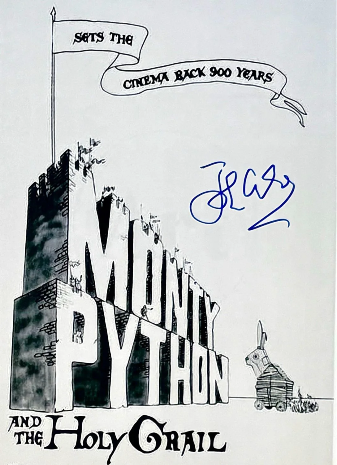 John Cleese Signed Photo Framed & Beckett COA Monty Python Movie Poster Auto, image 5