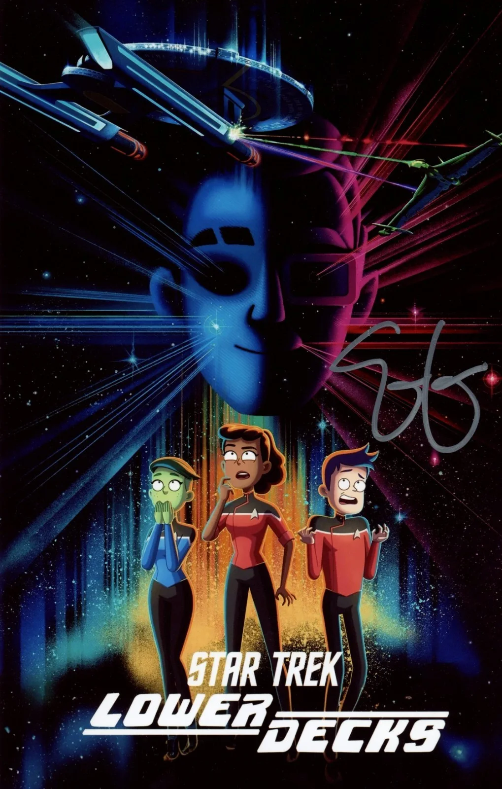 Fred Tatasciore — Eugene Cordero Star Trek: Lower Decks 8x12 Signed Photo JSA Certified Autograph