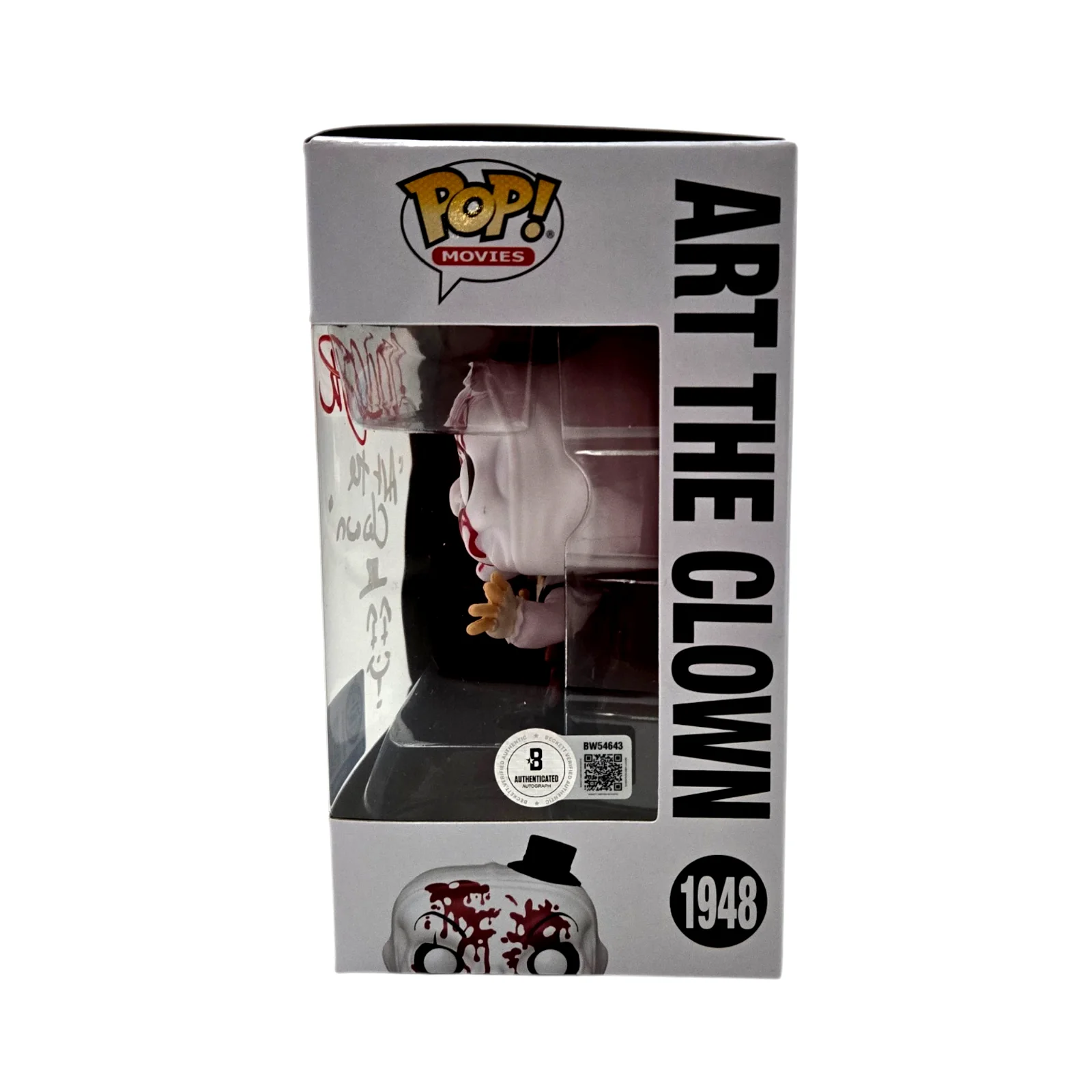 David Howard Thornton — David Howard Thornton Signed Funko Pop Terrifier Art Clown Autograph Beckett 43, изображение 2