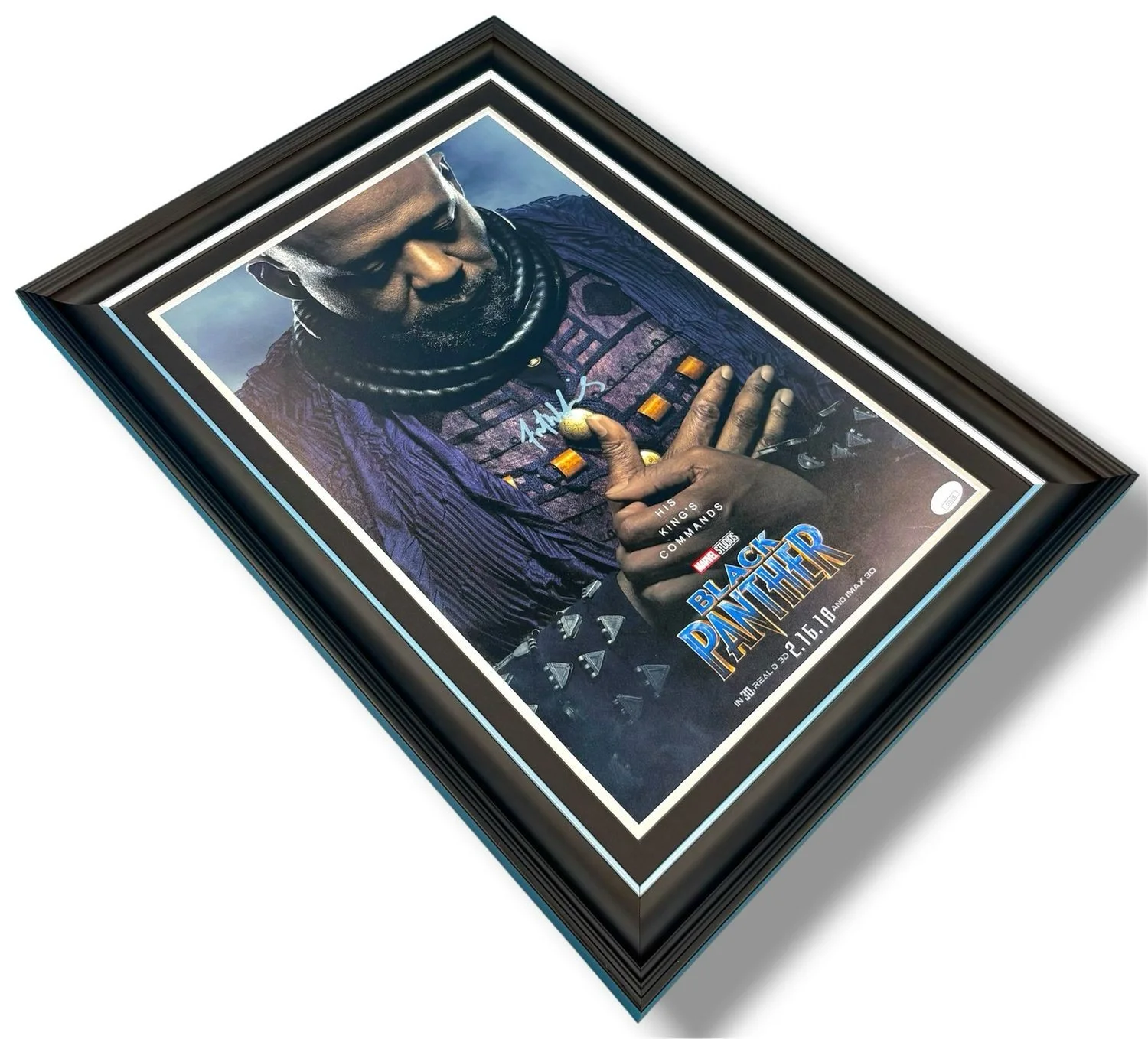 Forest Whitaker Signed Photo Framed & JSA COA Black Panther Movie Poster Auto, image 3