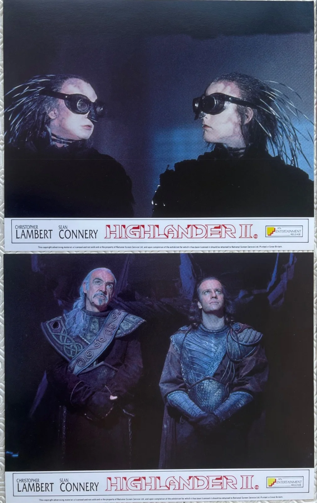 Highlander 2 (1991) set of 8 FOH Lobby Cards Christopher Lambert Sean Connery, image 5