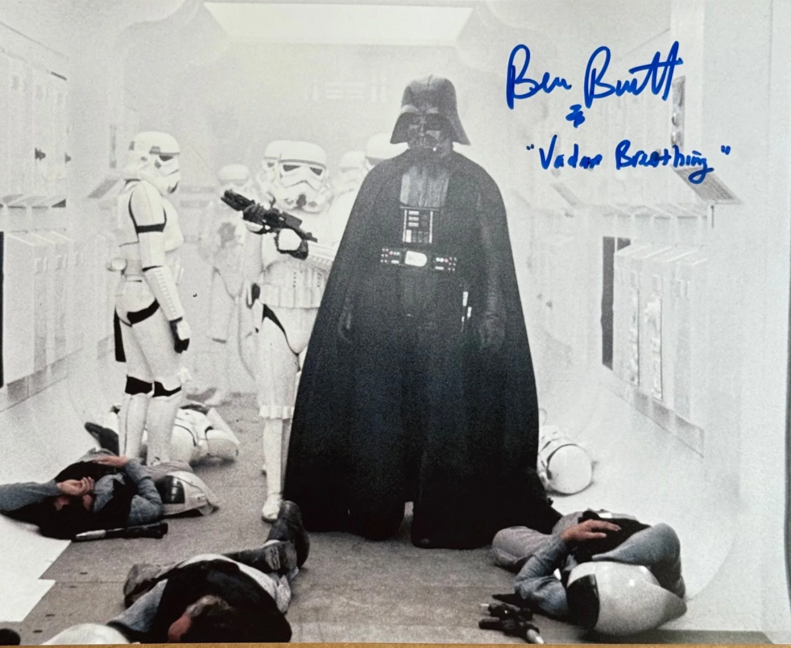 Ben Burtt — RARE Ben Burtt Signed Autograph Darth Vader Breathing Inscrip Star Wars 8x10 K9