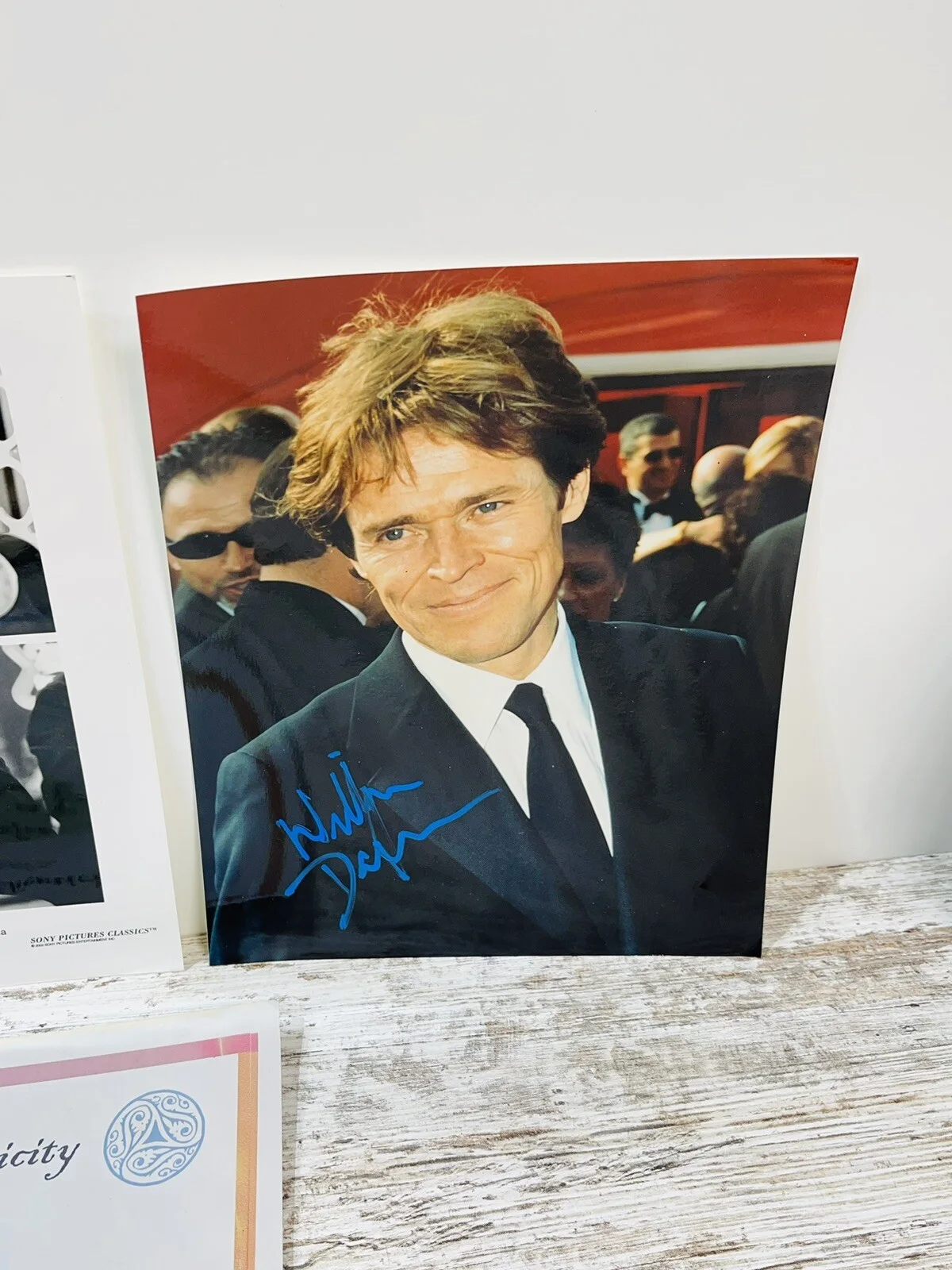 Willem Defoe Signed Autographs Platoon Inside Man Academy Xmas Card COA PSA/DNA, изображение 4