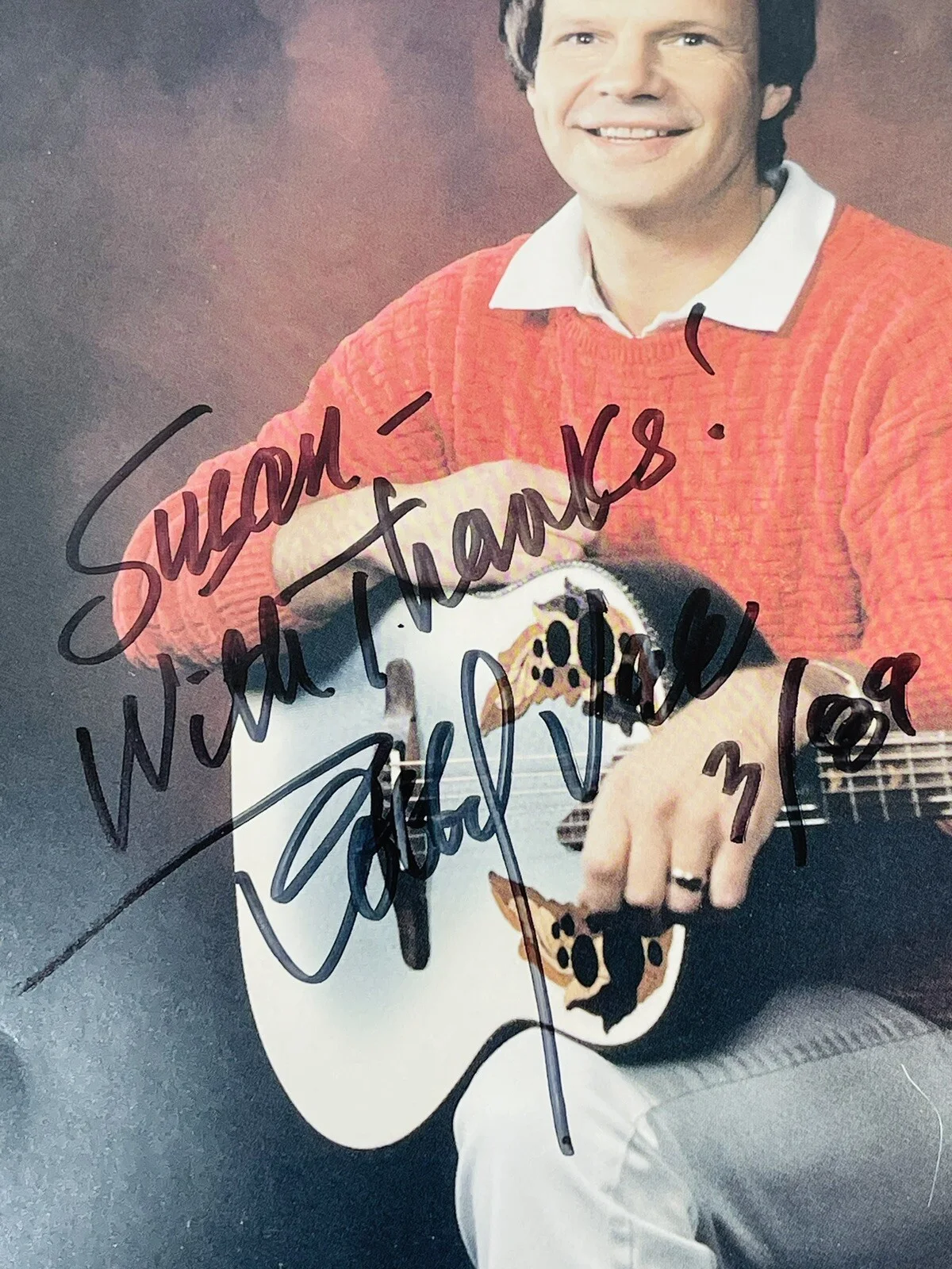 BOBBY VEE Signed Autographed Photo Hoffman Talent Management Inc. 8 X 10, изображение 2