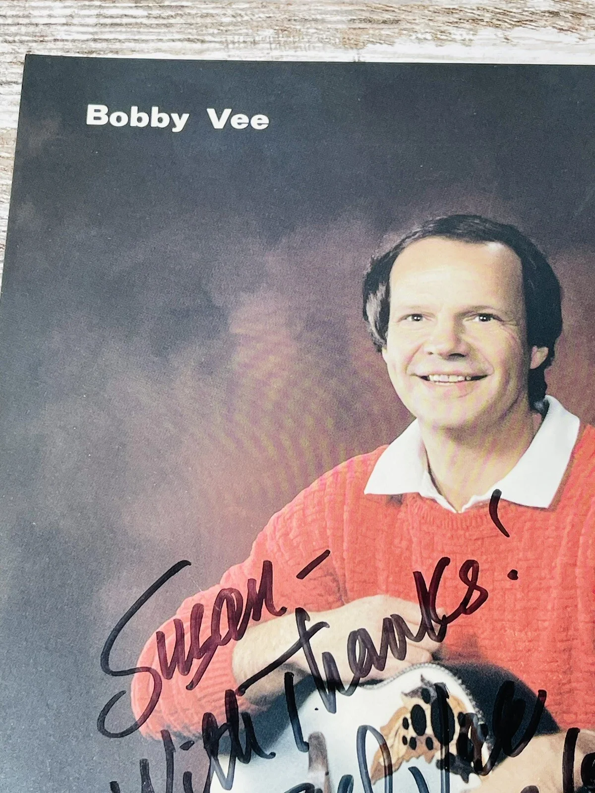 BOBBY VEE Signed Autographed Photo Hoffman Talent Management Inc. 8 X 10, изображение 4